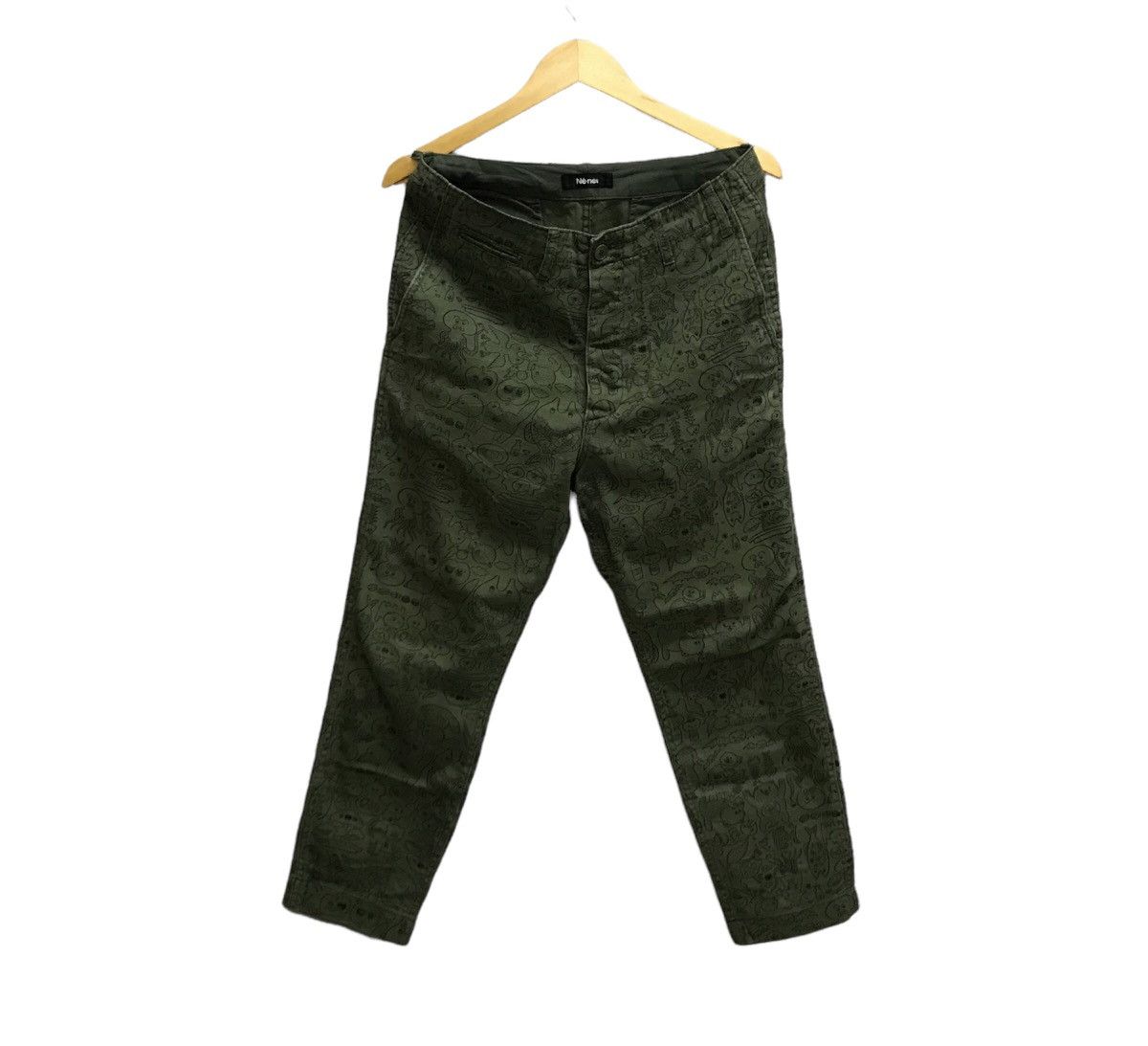 Issey Miyake Vintage Ne-Net Alloverprint Cropped Pants Size US 30 / EU 46 - 1 Thumbnail