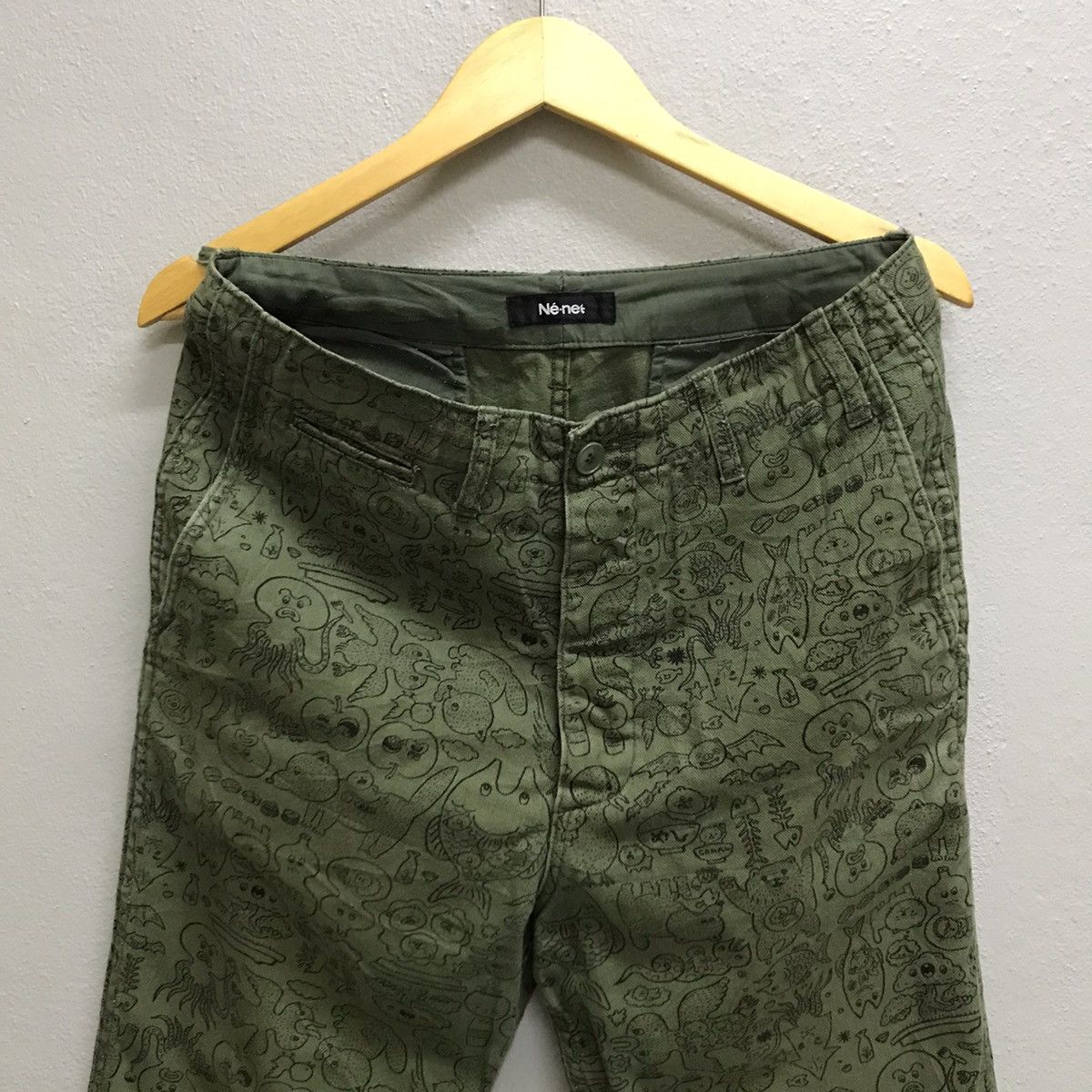Issey Miyake Vintage Ne-Net Alloverprint Cropped Pants Size US 30 / EU 46 - 4 Thumbnail