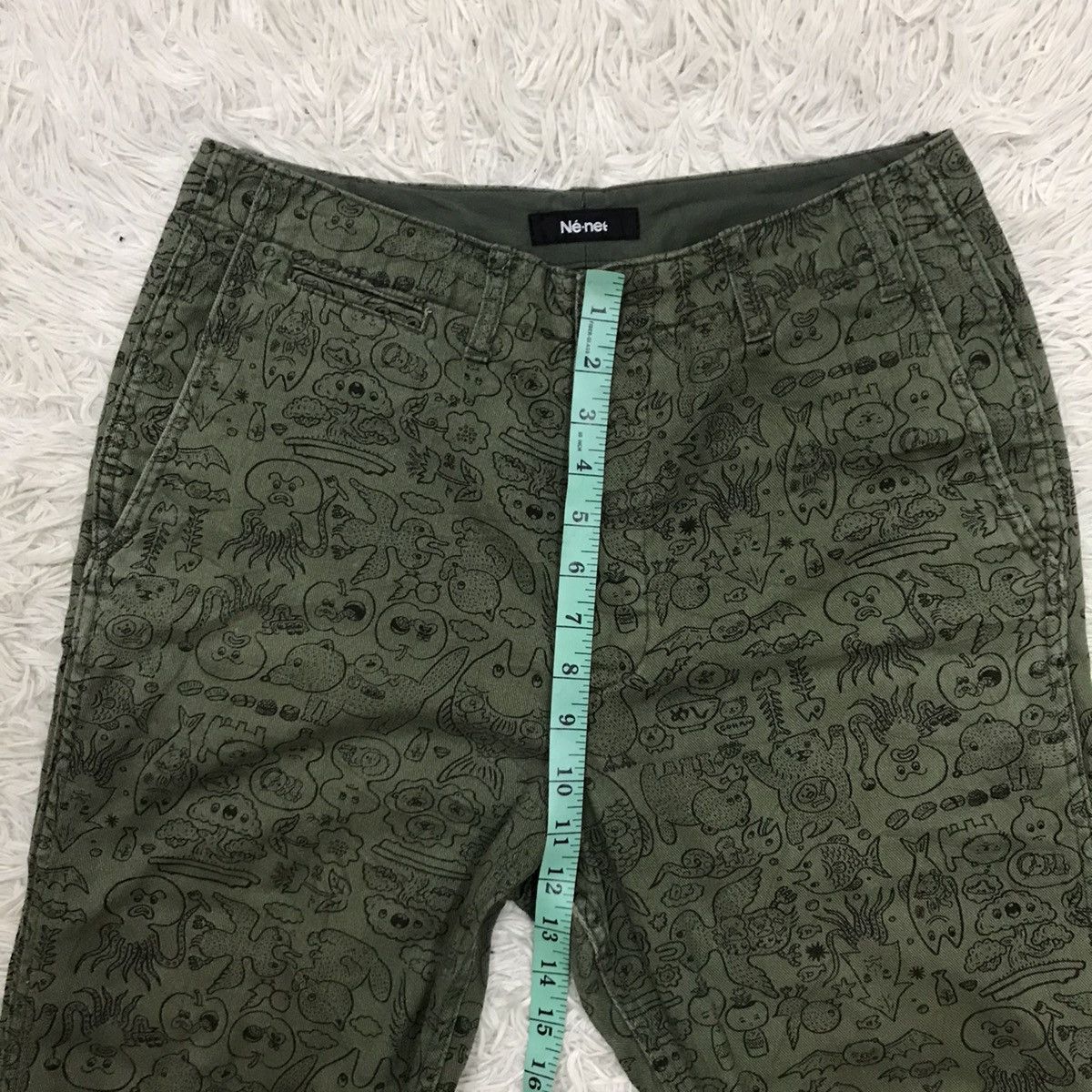 Issey Miyake Vintage Ne-Net Alloverprint Cropped Pants Size US 30 / EU 46 - 20 Thumbnail