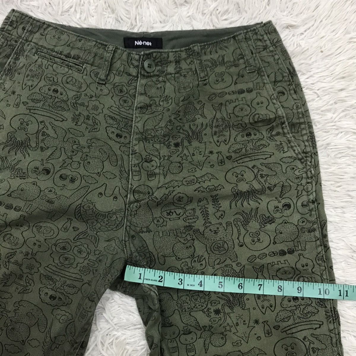 Issey Miyake Vintage Ne-Net Alloverprint Cropped Pants Size US 30 / EU 46 - 15 Thumbnail