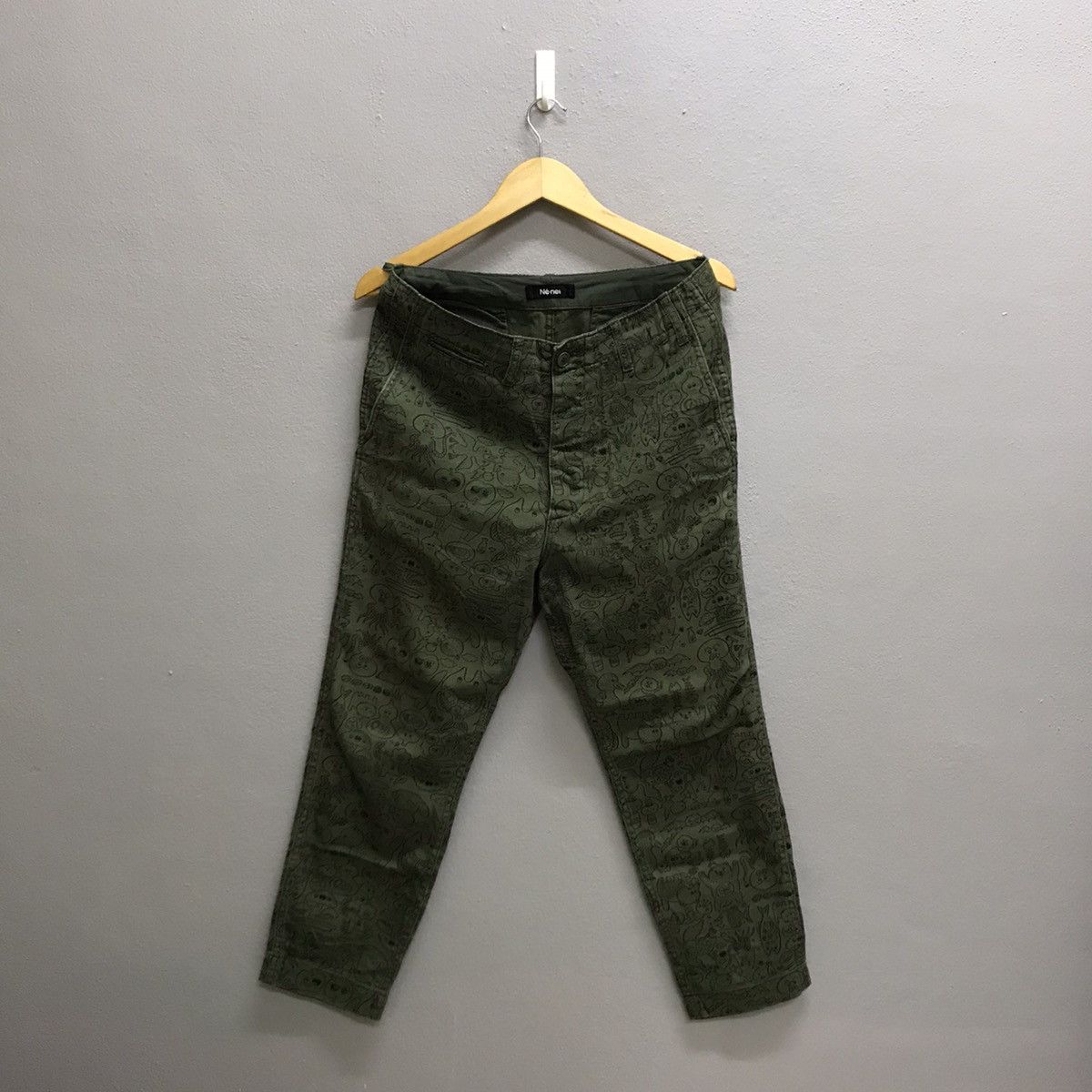 Issey Miyake Vintage Ne-Net Alloverprint Cropped Pants Size US 30 / EU 46 - 3 Thumbnail