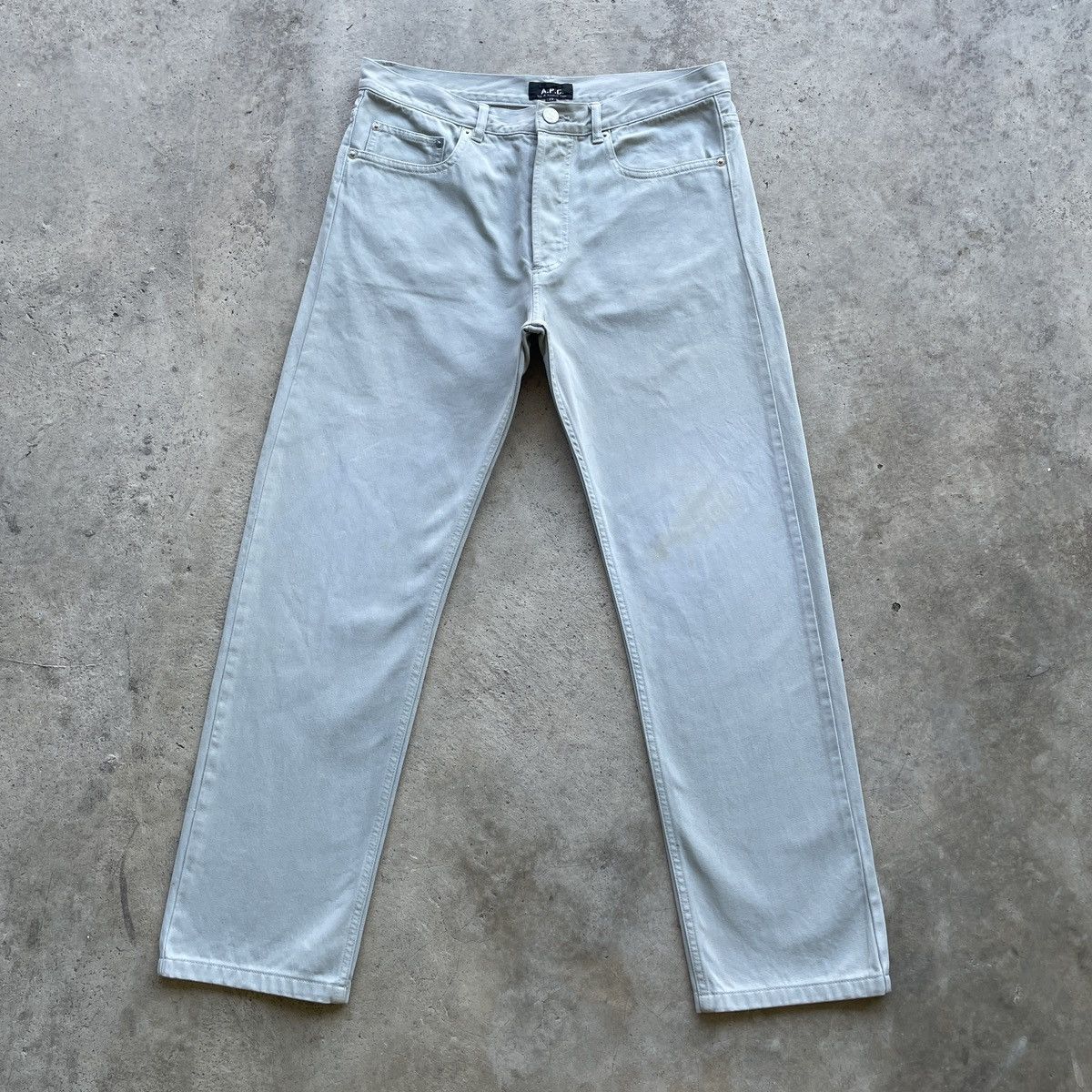 A.P.C. W30x27🔥 Vintage A.P.C Faded Trousers Casual Pants 5 Pocket Size US 30 / EU 46 - 1 Thumbnail