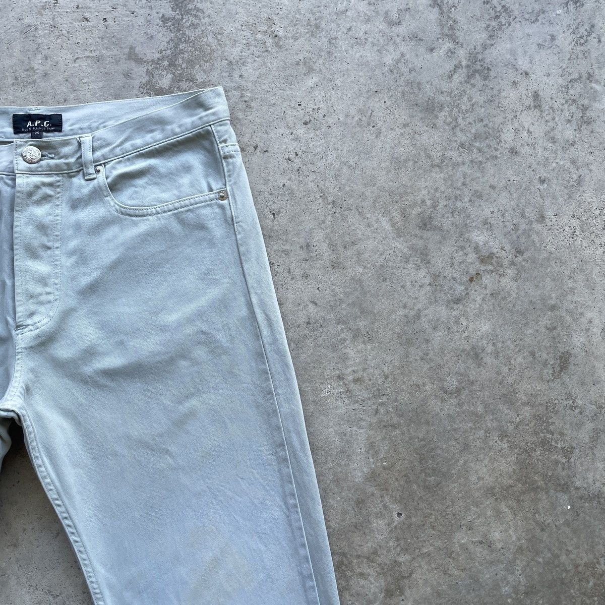 A.P.C. W30x27🔥 Vintage A.P.C Faded Trousers Casual Pants 5 Pocket Size US 30 / EU 46 - 6 Thumbnail