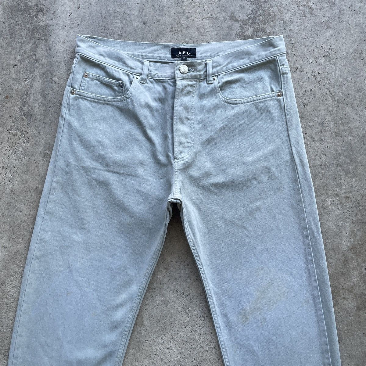 A.P.C. W30x27🔥 Vintage A.P.C Faded Trousers Casual Pants 5 Pocket Size US 30 / EU 46 - 3 Thumbnail