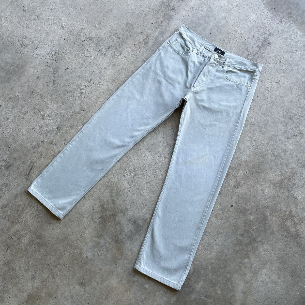 A.P.C. W30x27🔥 Vintage A.P.C Faded Trousers Casual Pants 5 Pocket Size US 30 / EU 46 - 2 Thumbnail