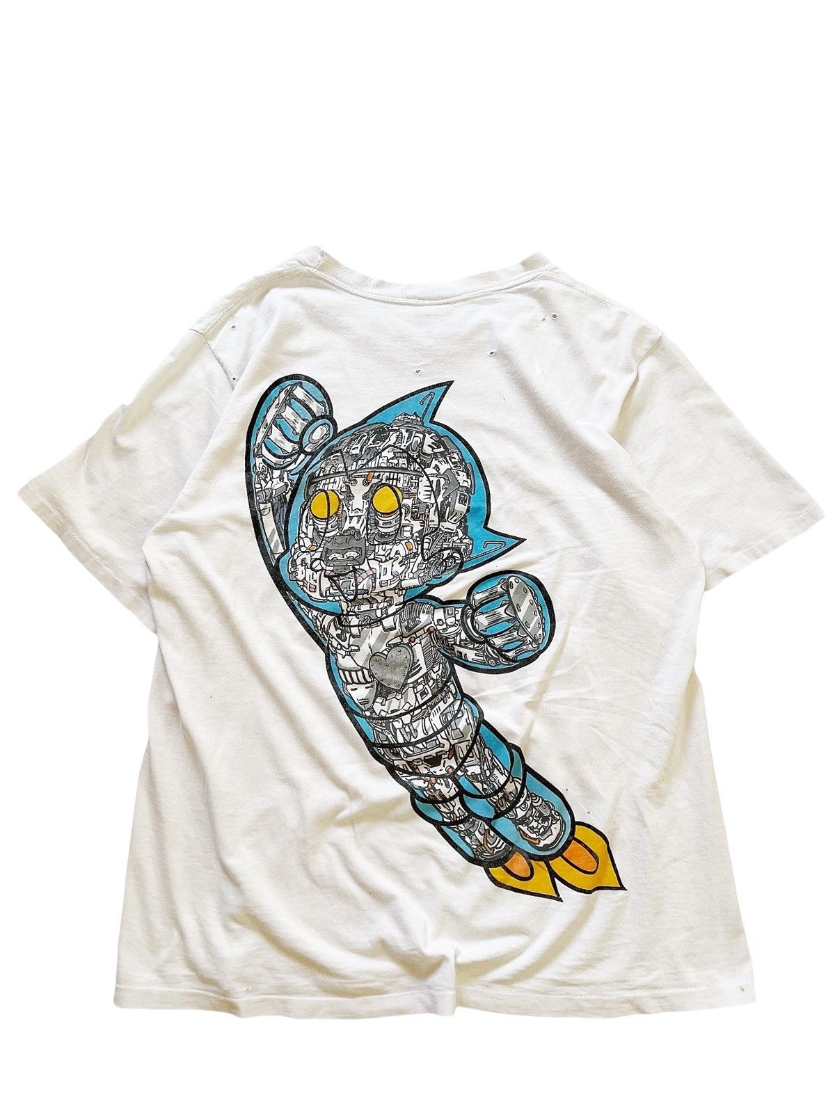 Vintage Vintage 1990’s Astro Boy Distressed Shirt Size US XL / EU 56 / 4 - 4 Thumbnail