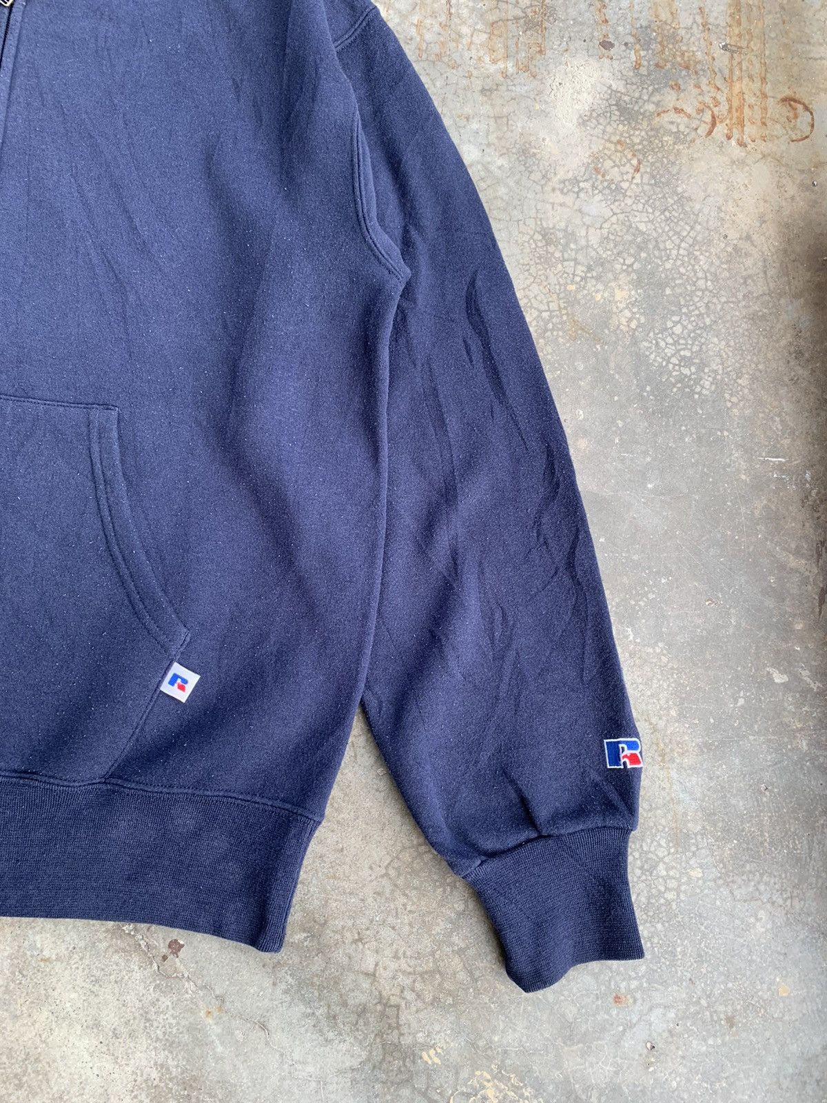 Russell Athletic Vintage Russell Athletic Plain Zip Up Jacket Size US L / EU 52-54 / 3 - 3 Thumbnail