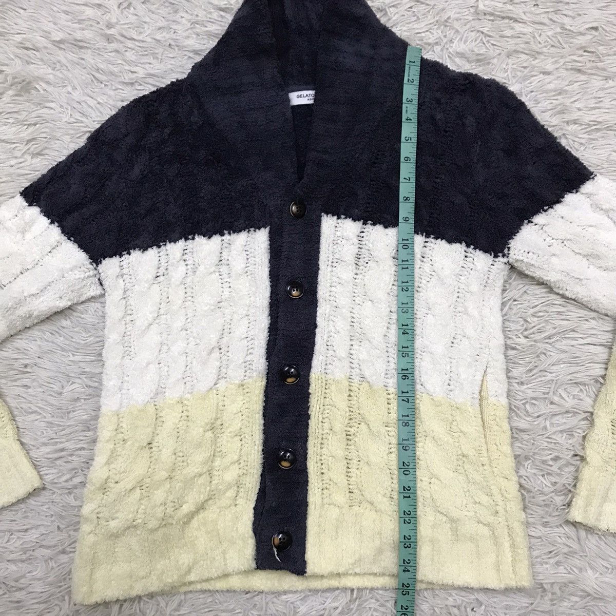 Japanese Brand × Vintage Gelato Pique Homme Button Up knit Sweater Size S / US 4 / IT 40 - 12 Thumbnail
