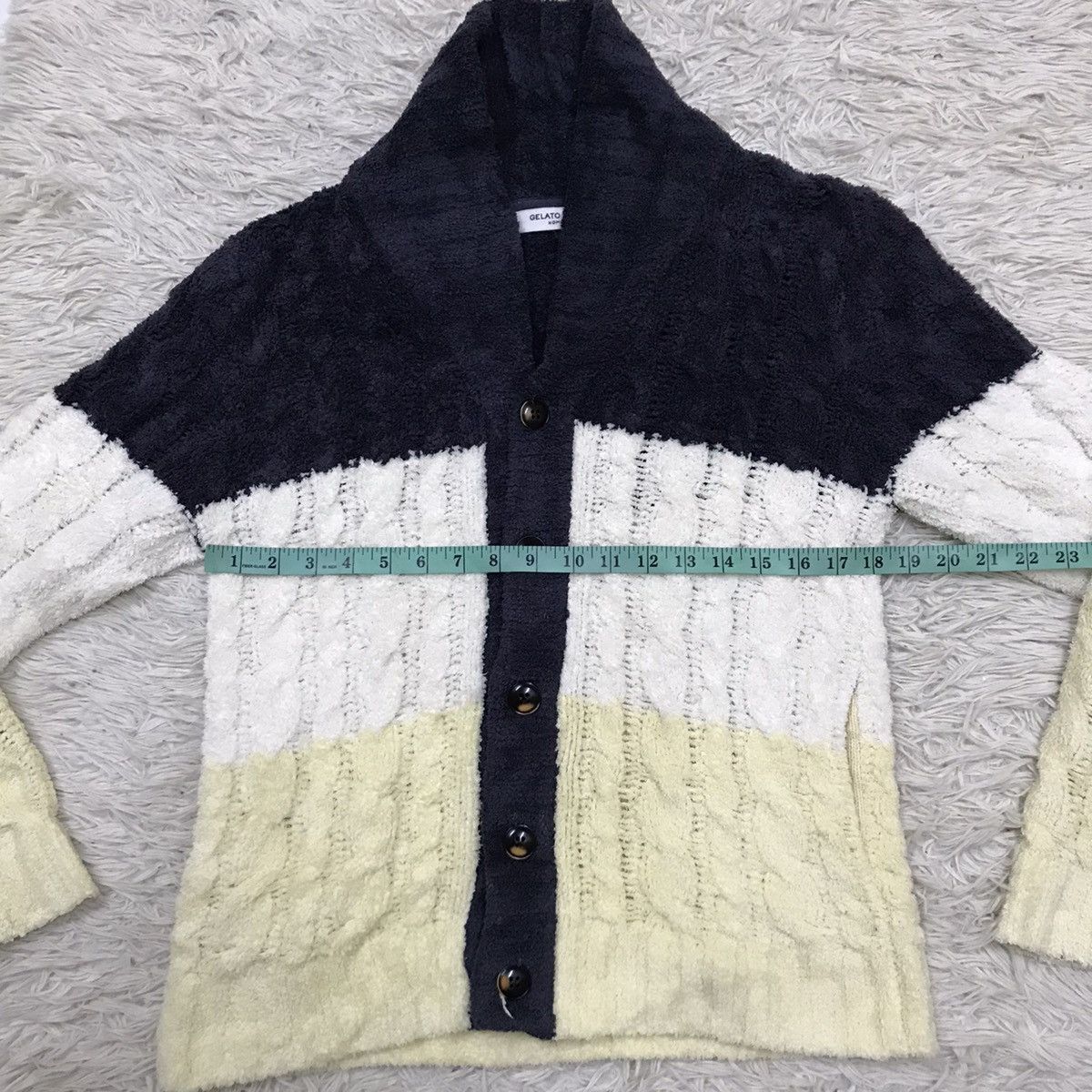 Japanese Brand × Vintage Gelato Pique Homme Button Up knit Sweater Size S / US 4 / IT 40 - 11 Thumbnail