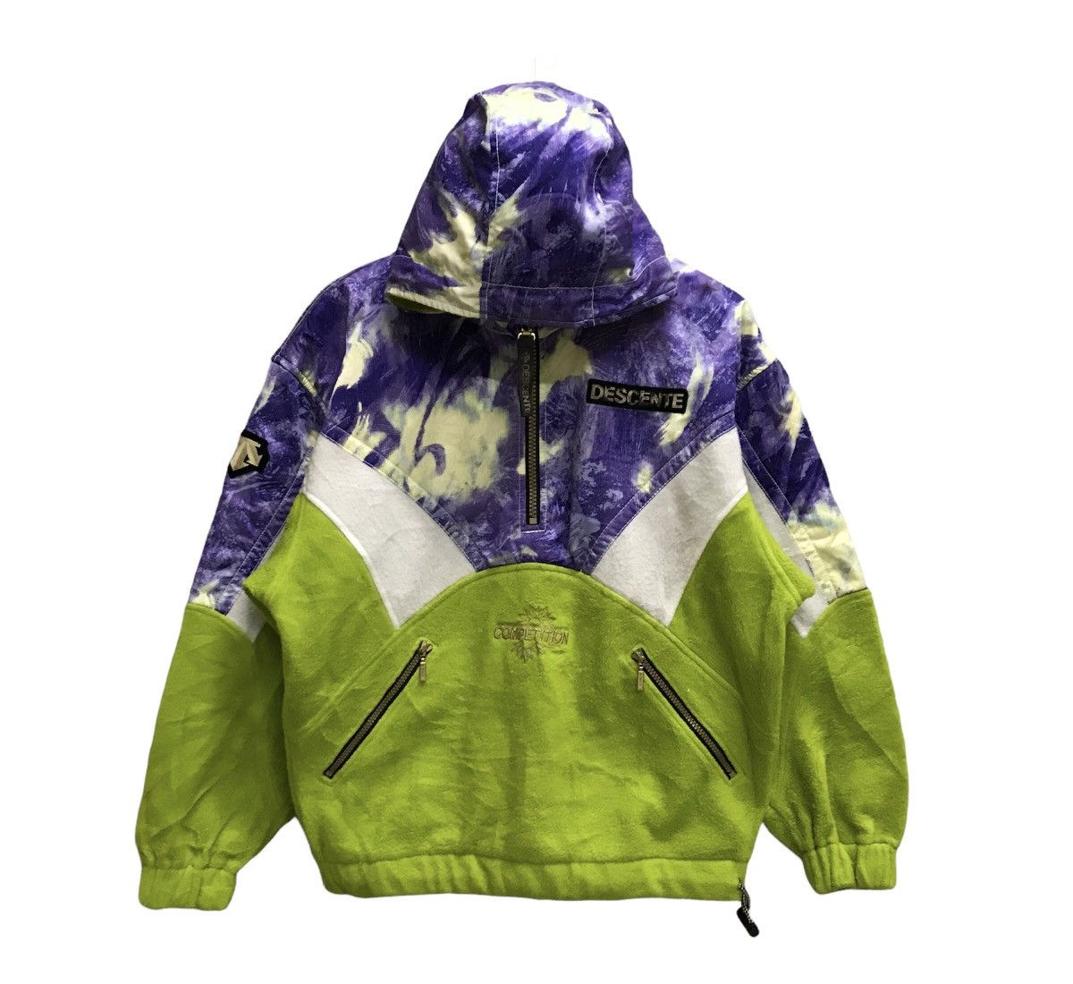 Vintage 90s Descente fleece pullover hoodie