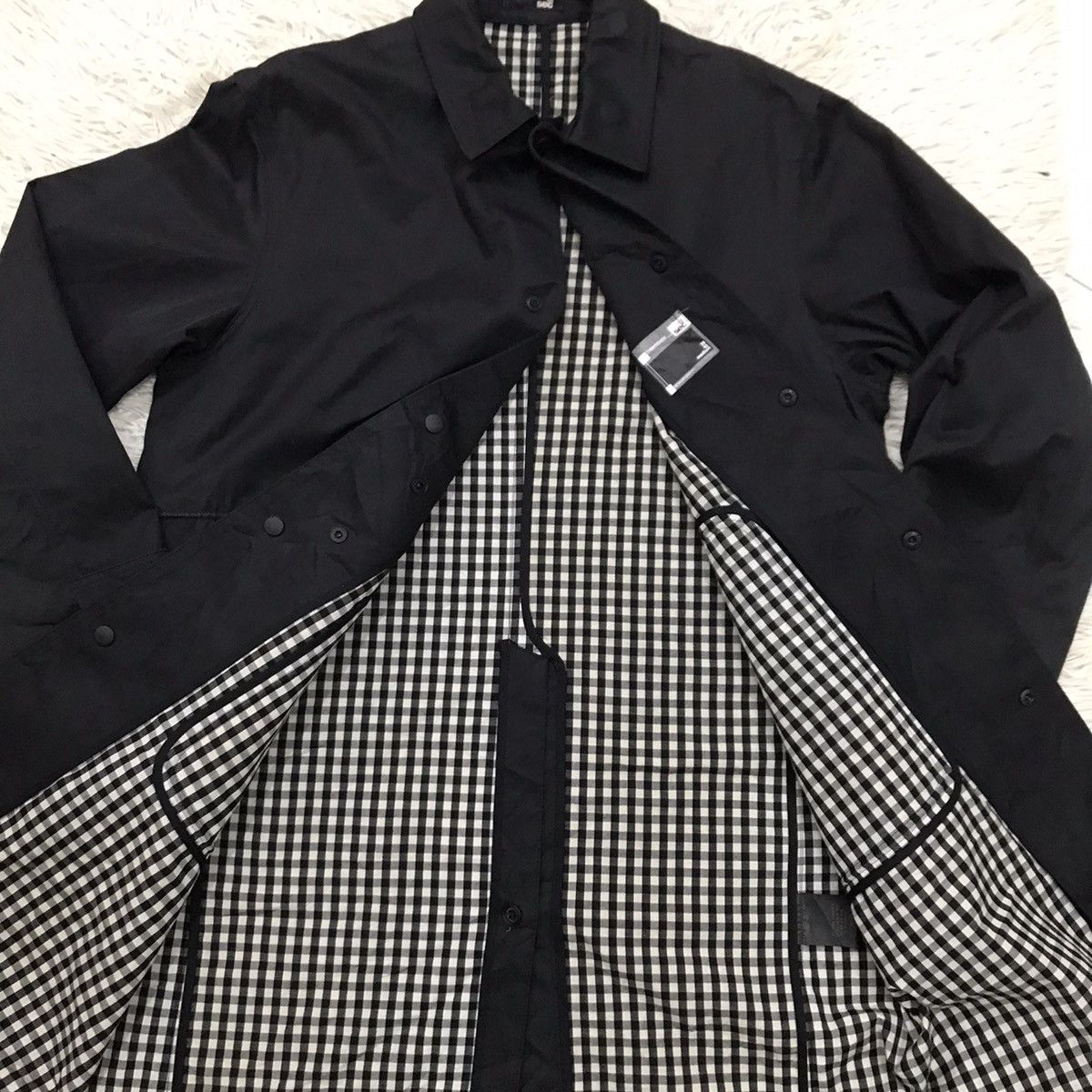Japanese Brand Sec inter PLG canvas snap button long jacket Size US M / EU 48-50 / 2 - 13 Thumbnail
