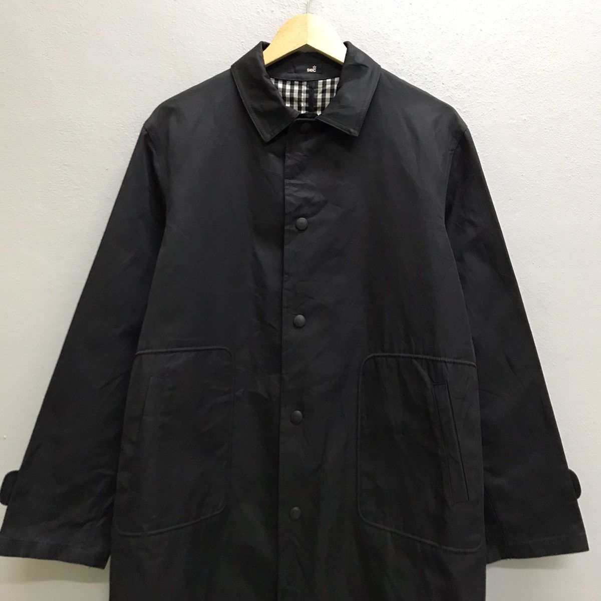 Japanese Brand Sec inter PLG canvas snap button long jacket Size US M / EU 48-50 / 2 - 4 Thumbnail