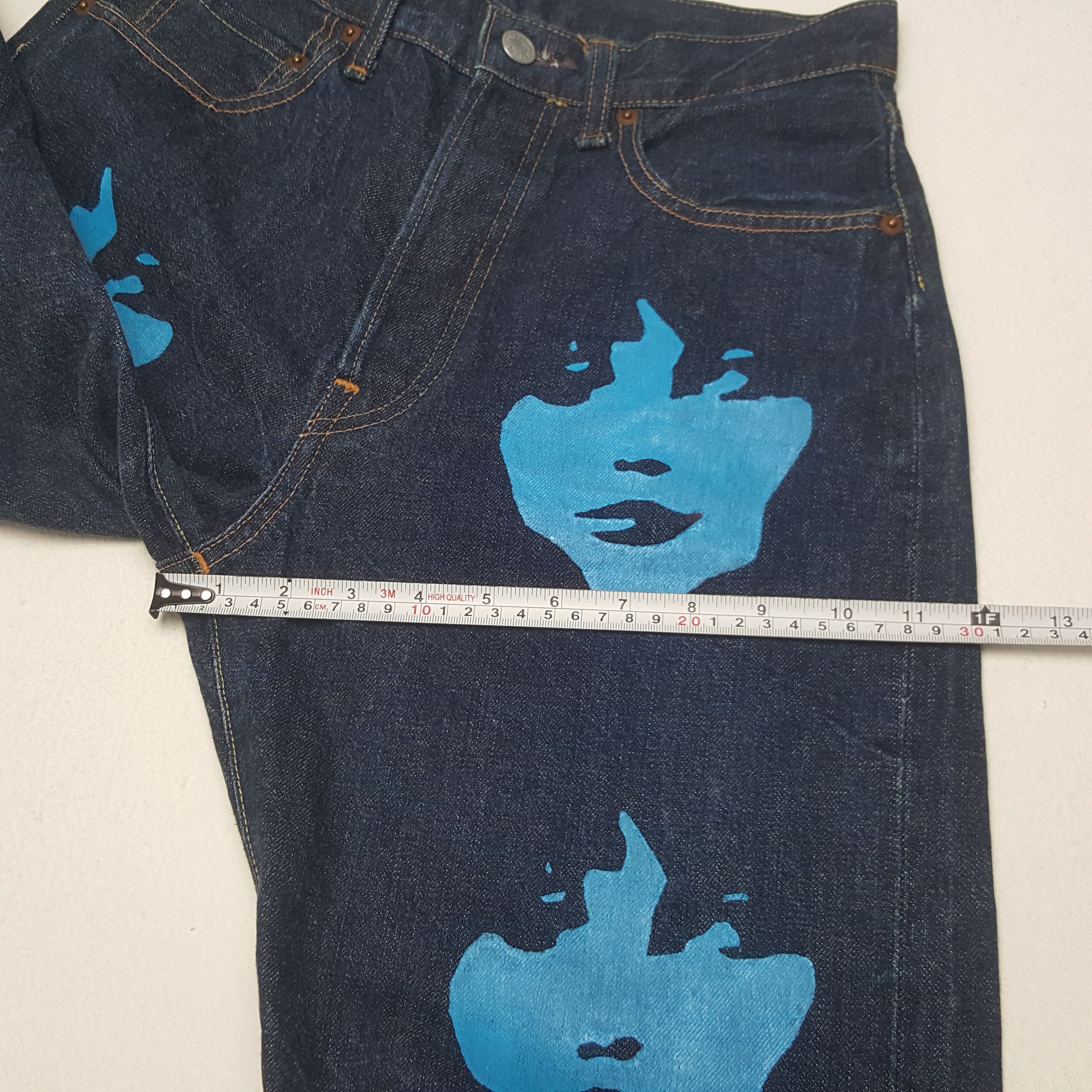 Hysteric Glamour × Vintage Vintage Hysteric Glamour Custom Rare Design Denim Size US 27 - 9 Thumbnail