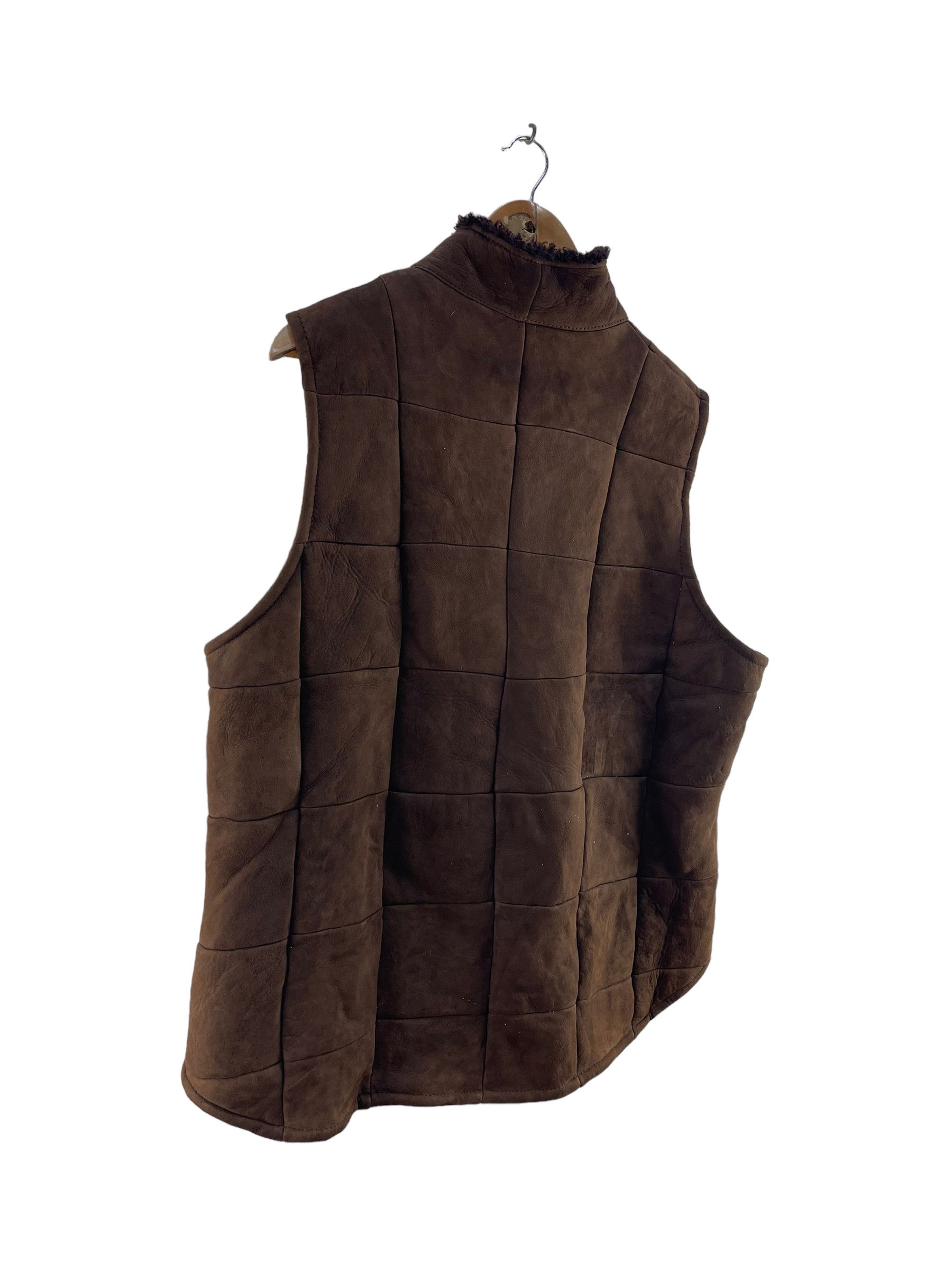Designer × Leather BONZ Shearling Lamb Skin Leather Vest Size US M / EU 48-50 / 2 - 6 Thumbnail