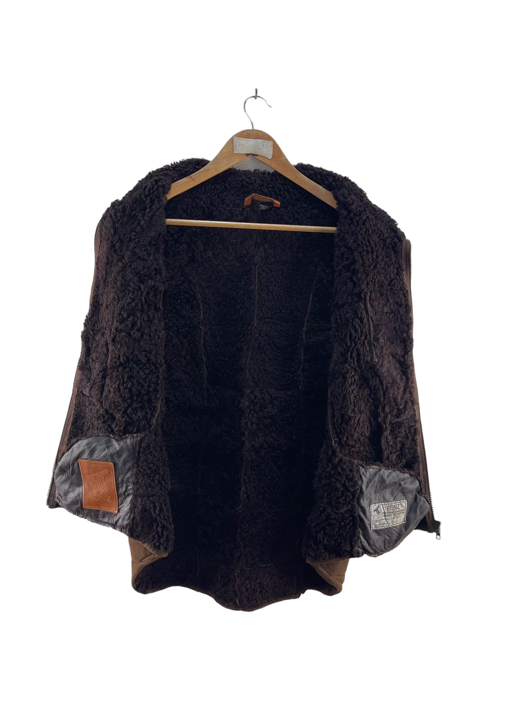 Designer × Leather BONZ Shearling Lamb Skin Leather Vest Size US M / EU 48-50 / 2 - 3 Thumbnail