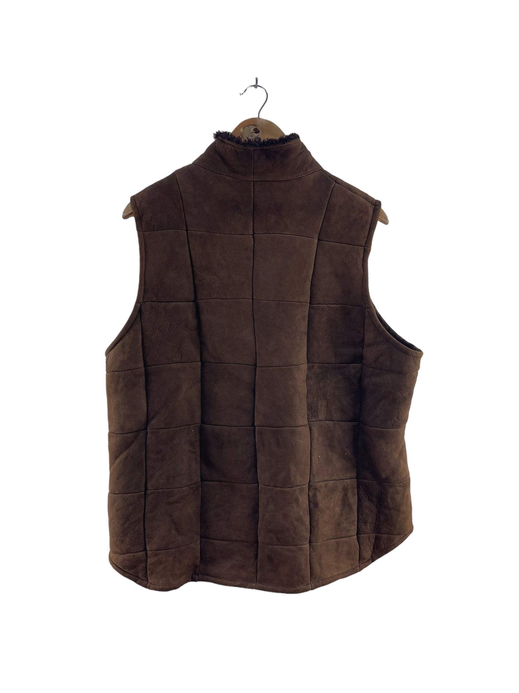 Designer × Leather BONZ Shearling Lamb Skin Leather Vest Size US M / EU 48-50 / 2 - 2 Thumbnail