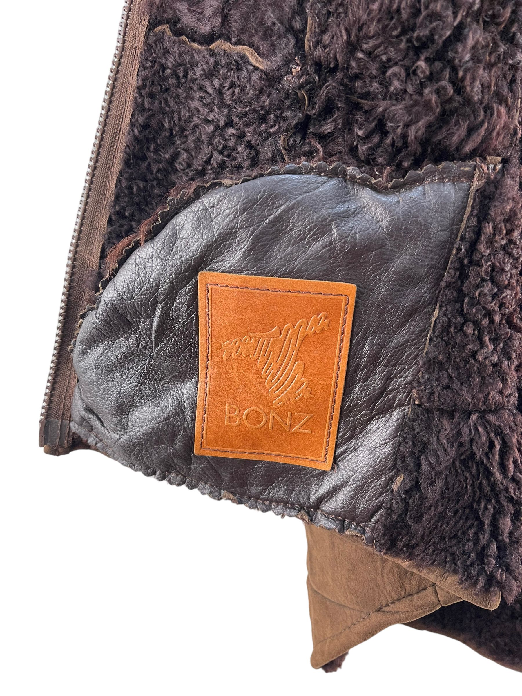 Designer × Leather BONZ Shearling Lamb Skin Leather Vest Size US M / EU 48-50 / 2 - 9 Thumbnail