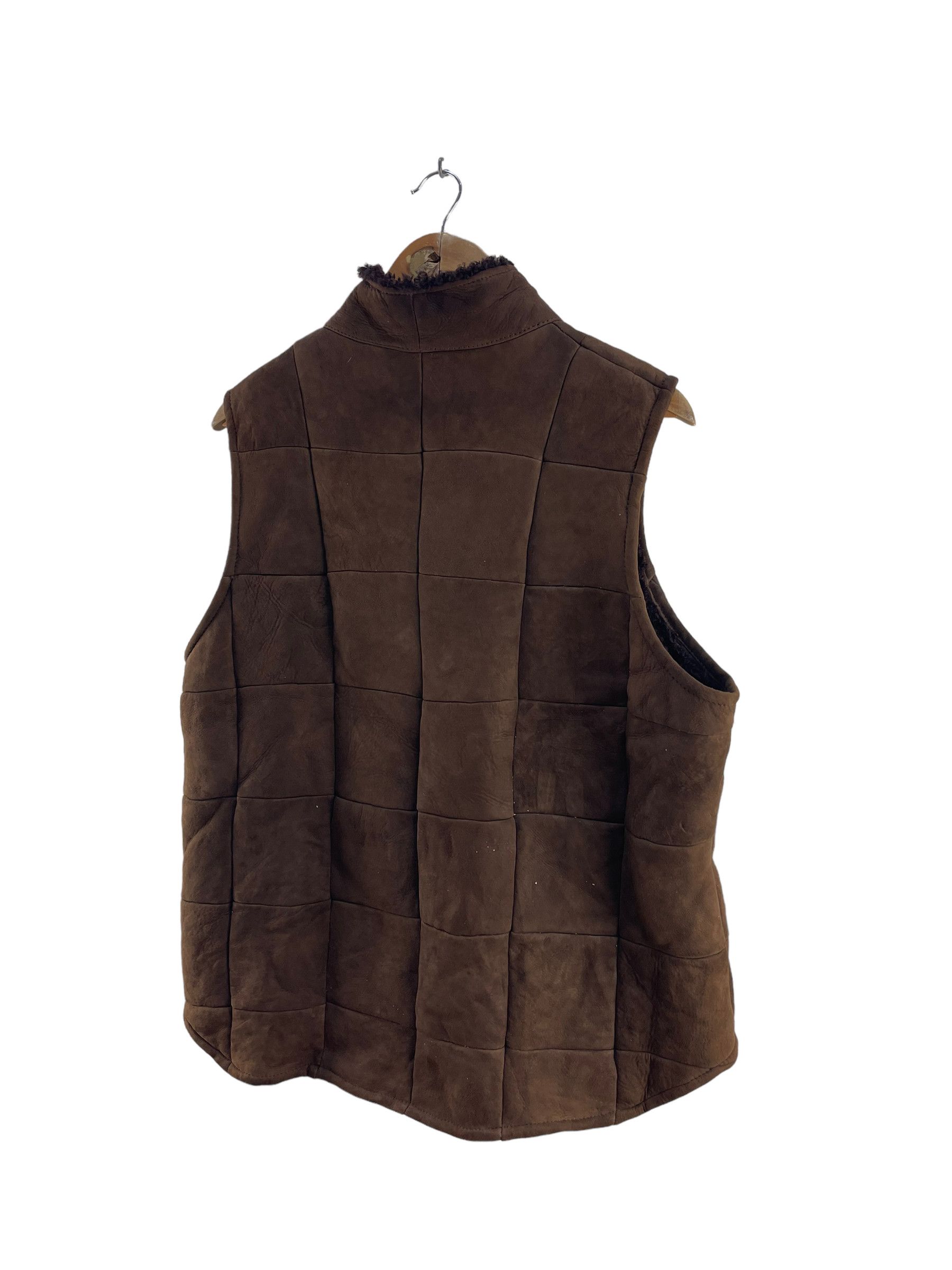 Designer × Leather BONZ Shearling Lamb Skin Leather Vest Size US M / EU 48-50 / 2 - 7 Thumbnail