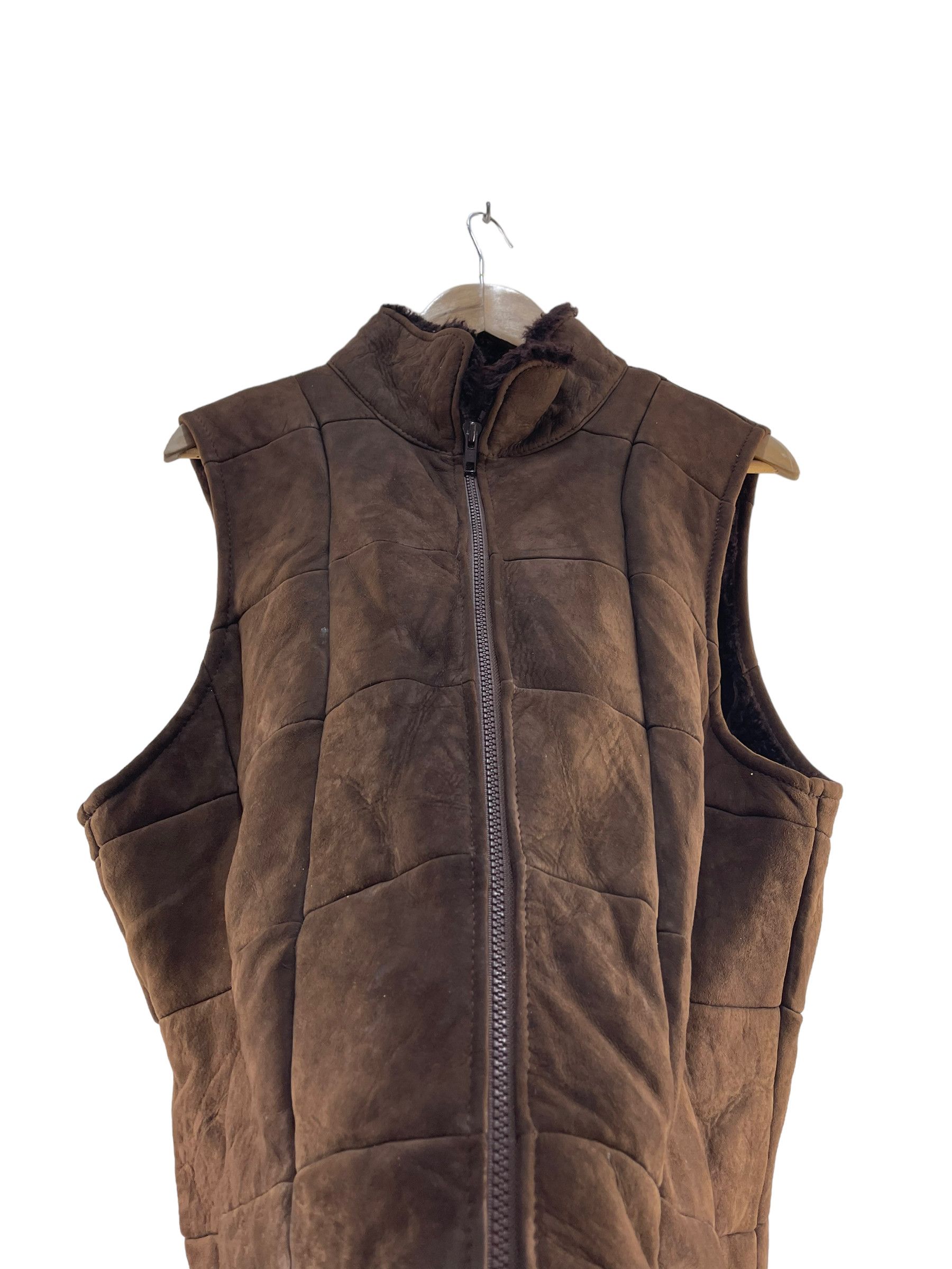 Designer × Leather BONZ Shearling Lamb Skin Leather Vest Size US M / EU 48-50 / 2 - 8 Thumbnail