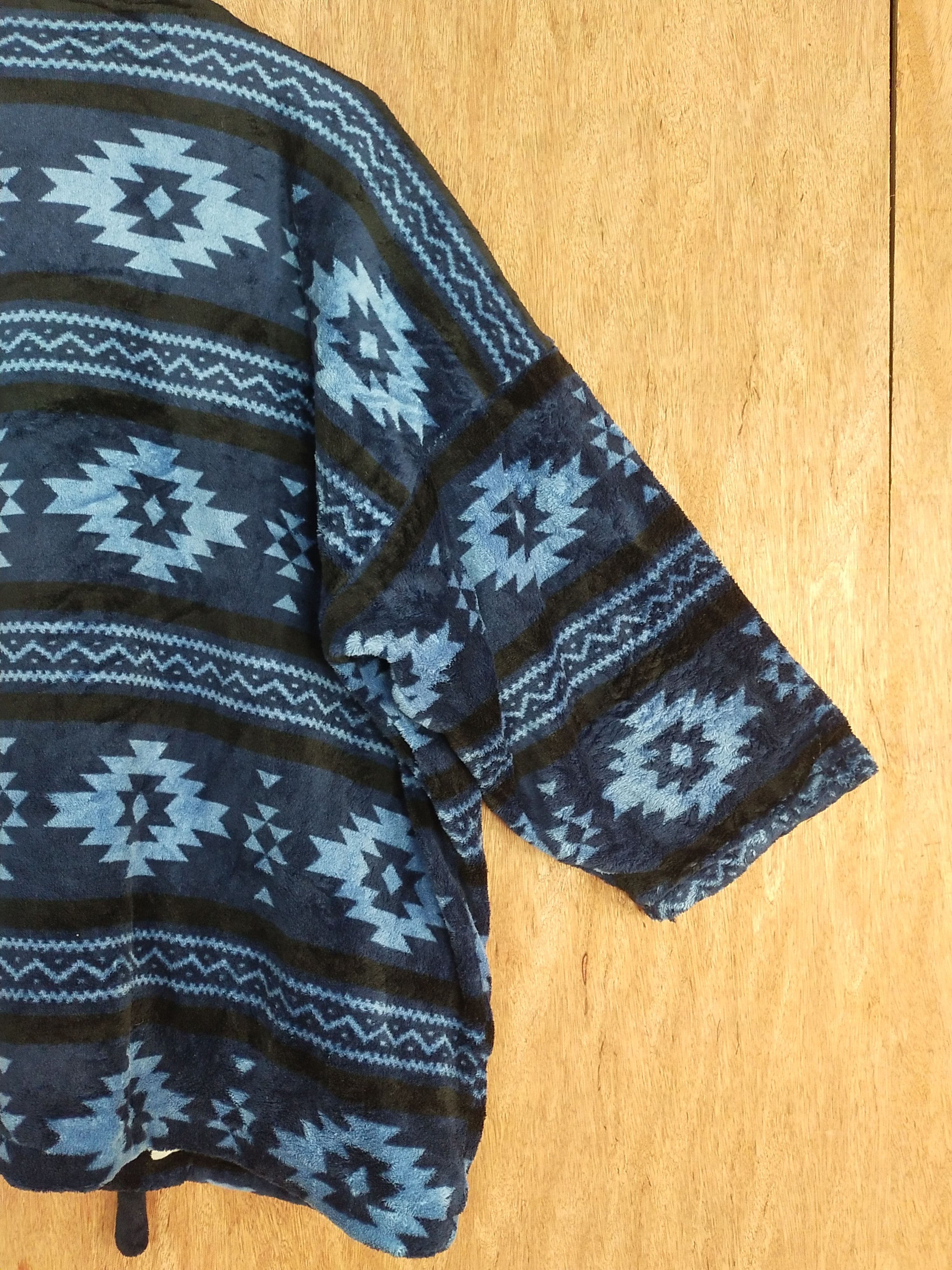 Japanese Brand Japan navajo kimono Blue/black cardigan #S100 Size US XL / EU 56 / 4 - 10 Thumbnail