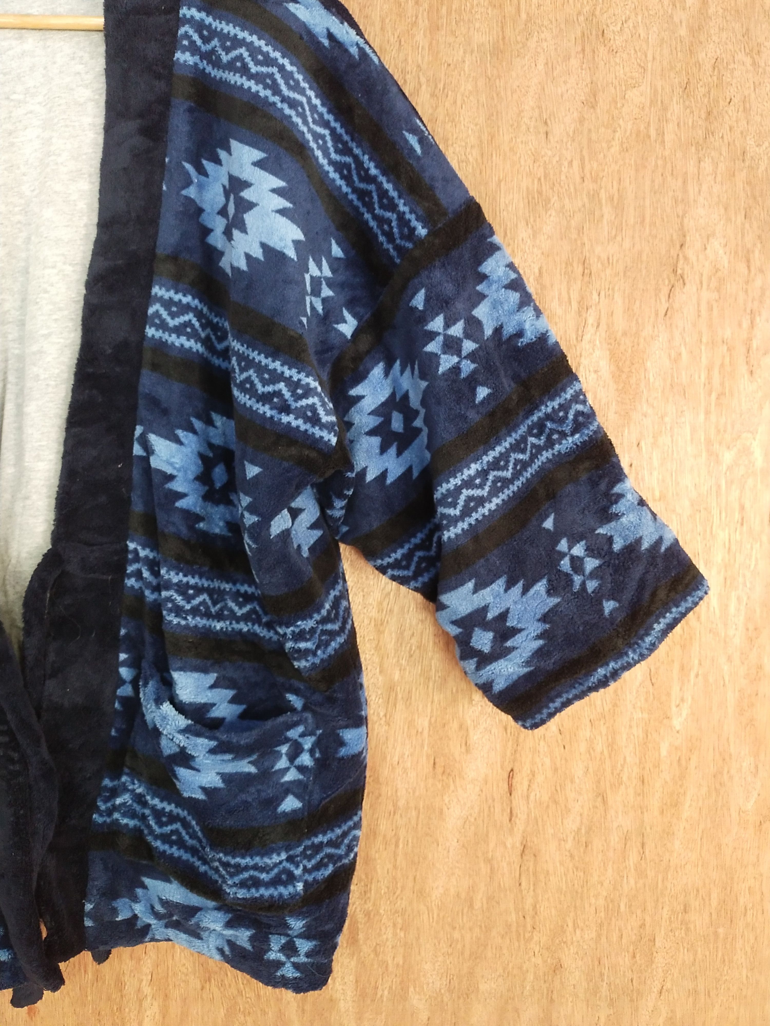 Japanese Brand Japan navajo kimono Blue/black cardigan #S100 Size US XL / EU 56 / 4 - 3 Thumbnail