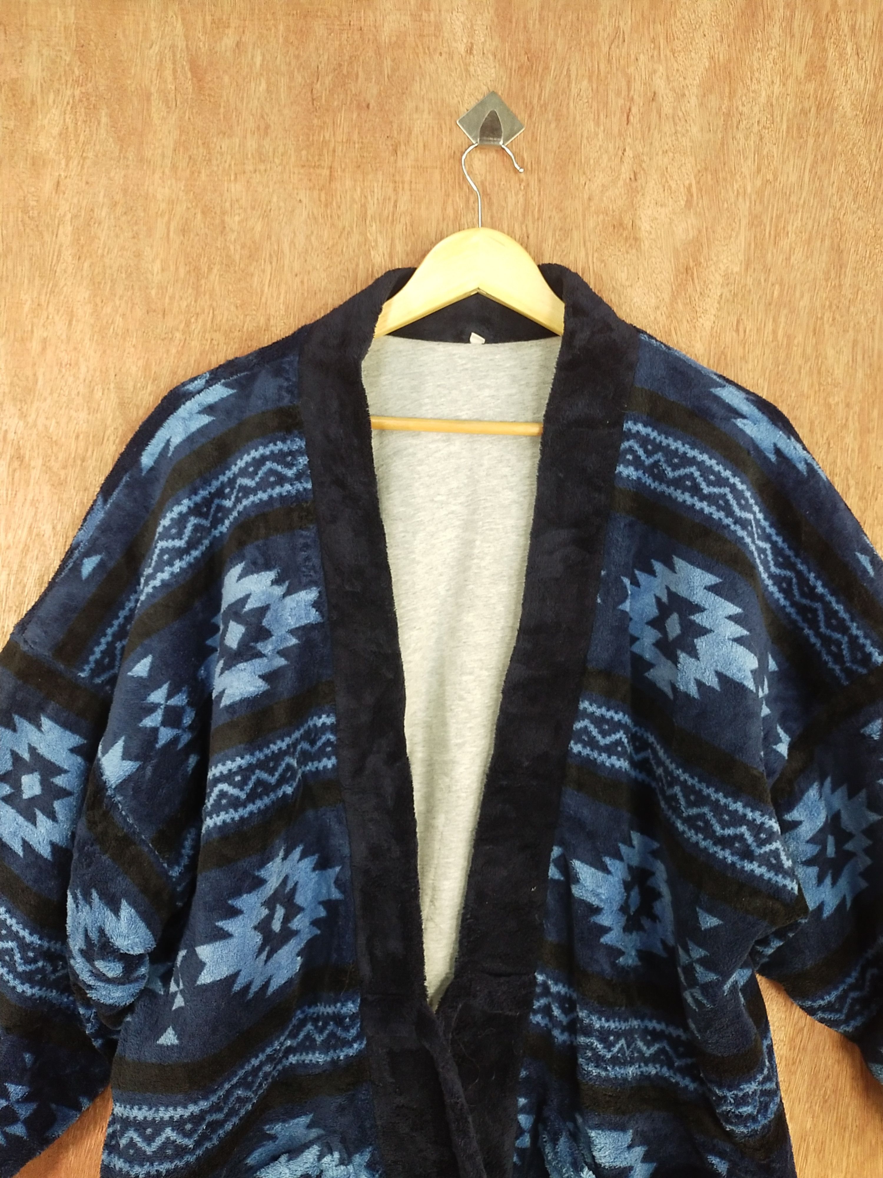 Japanese Brand Japan navajo kimono Blue/black cardigan #S100 Size US XL / EU 56 / 4 - 2 Thumbnail