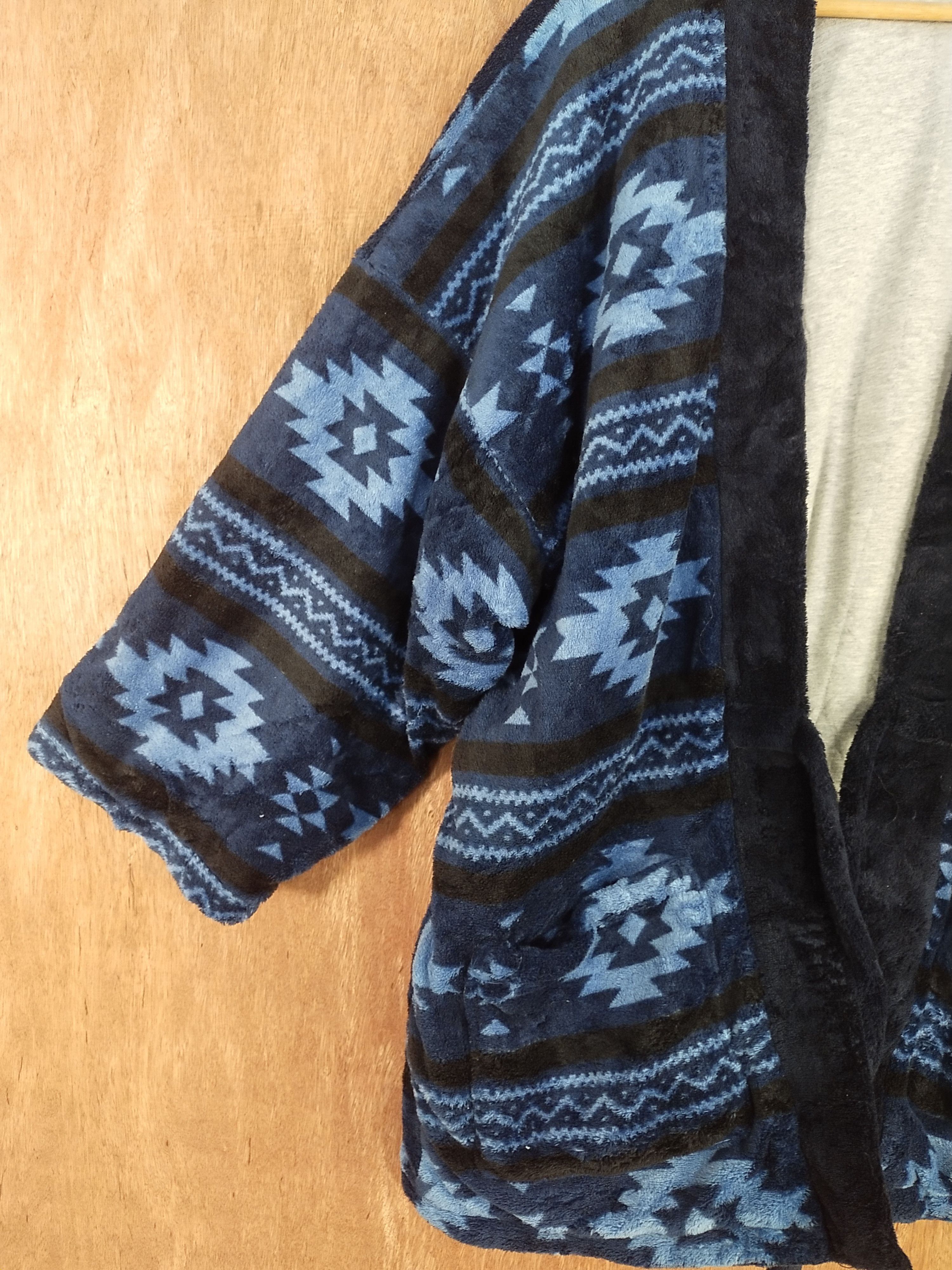 Japanese Brand Japan navajo kimono Blue/black cardigan #S100 Size US XL / EU 56 / 4 - 5 Thumbnail