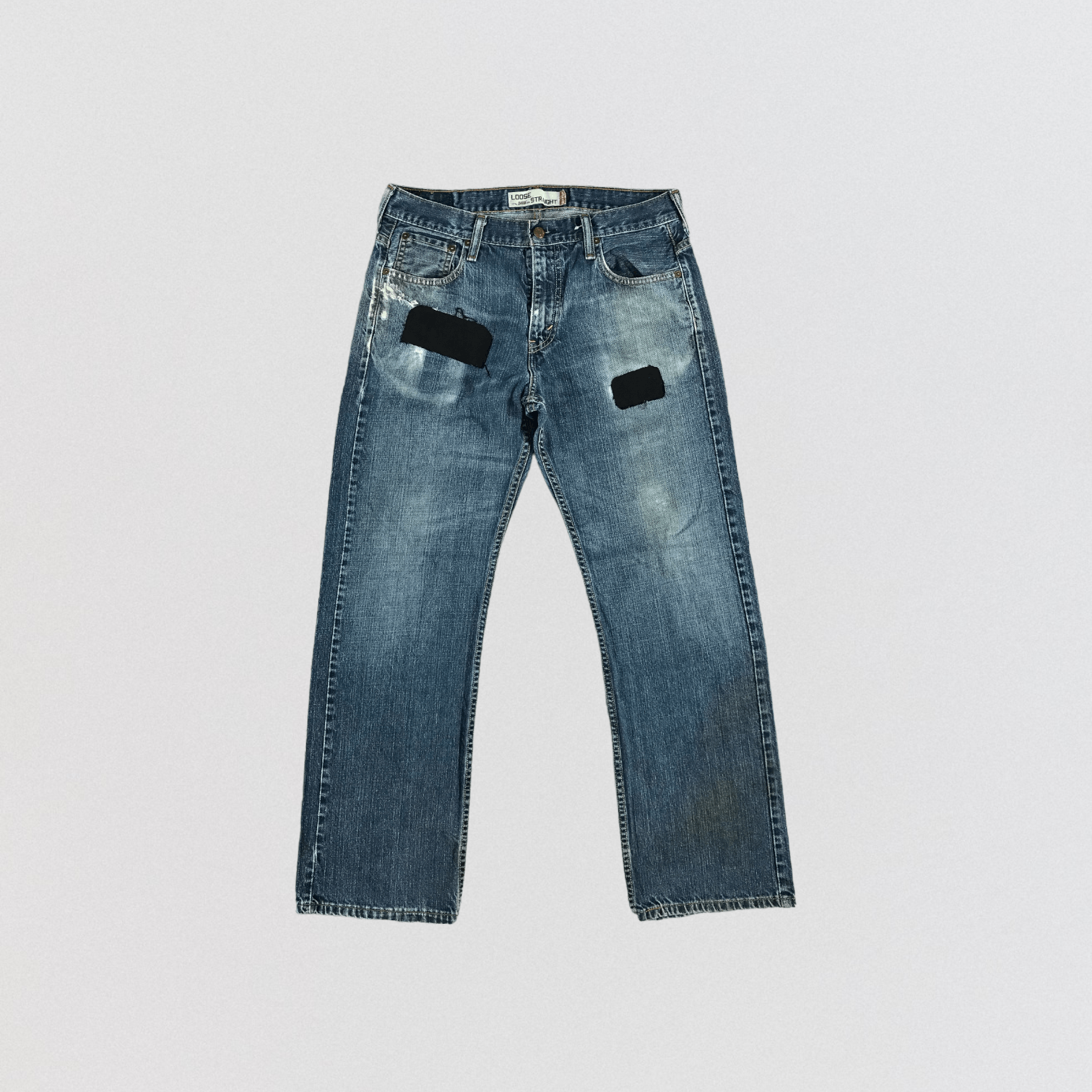 image of Blue Wash Levis 569 Jeans-Jm2628, Men's (Size 33)