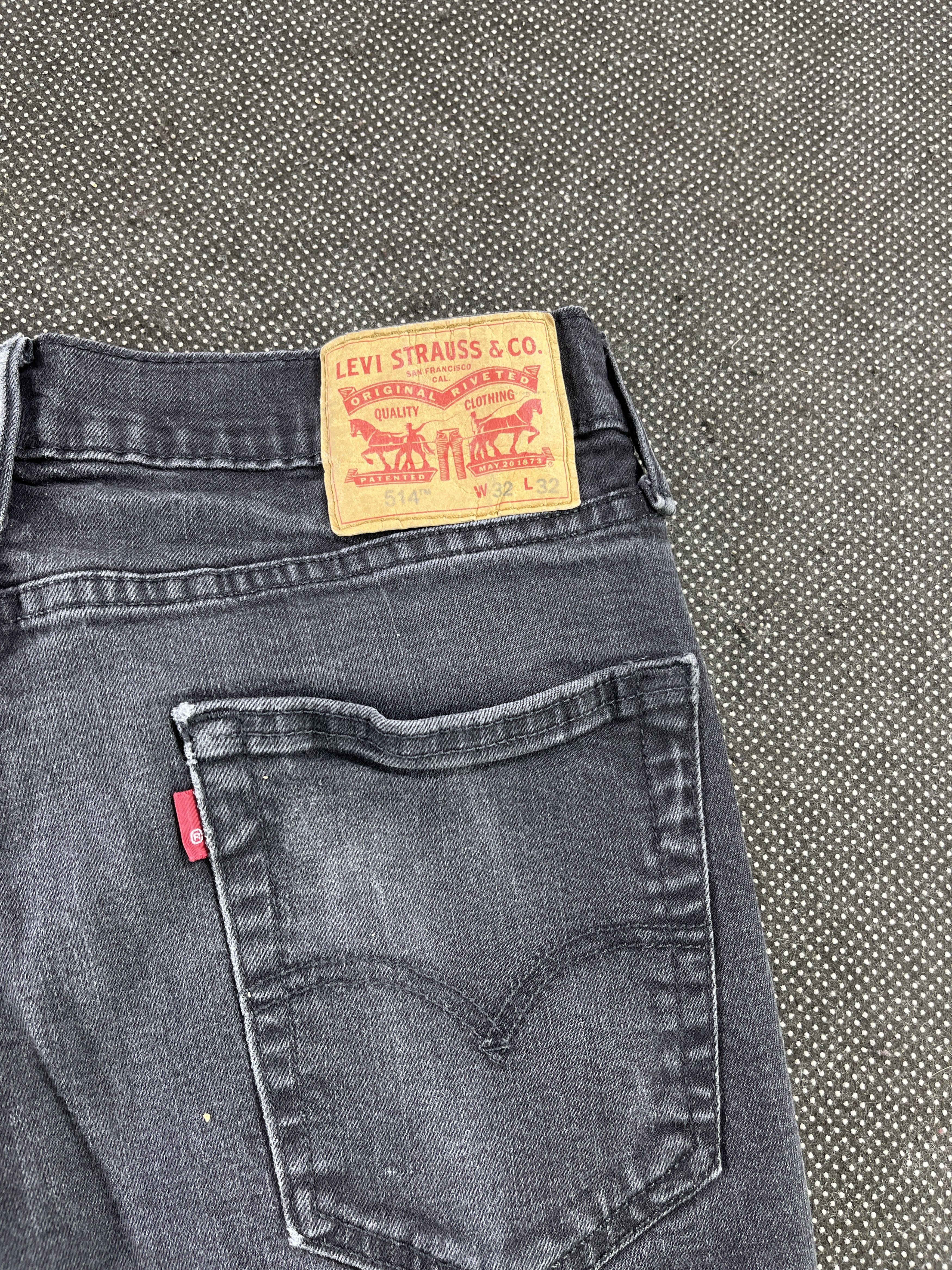 Levi's × Vintage Vintage Levis 514 Slim Fit Black Jeans - J088 Size US 30 / EU 46 - 9 Thumbnail