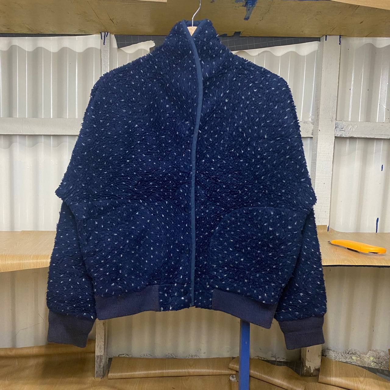 L.L. Bean × Vintage Vintage L.L bean teddy snap up dotted bomber jacket Size US M / EU 48-50 / 2 - 1 Thumbnail