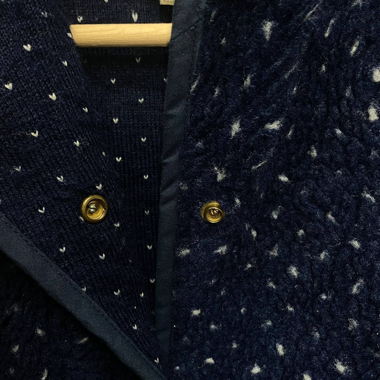 L.L. Bean × Vintage Vintage L.L bean teddy snap up dotted bomber jacket Size US M / EU 48-50 / 2 - 4 Thumbnail