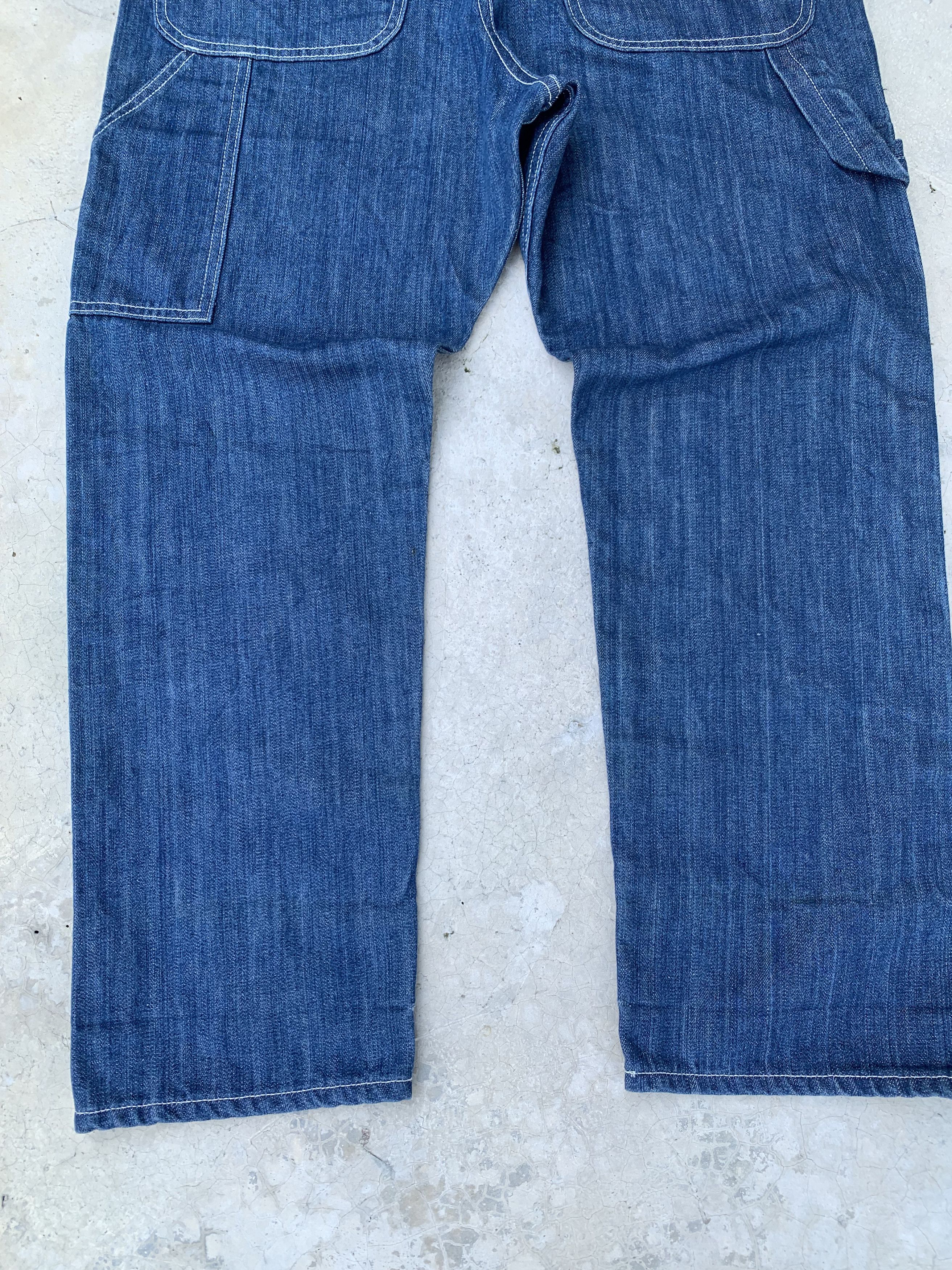 HARE Vintage Hare Drop Crotch Carpenter Denim Sarouel Pants Size US 31 - 11 Thumbnail