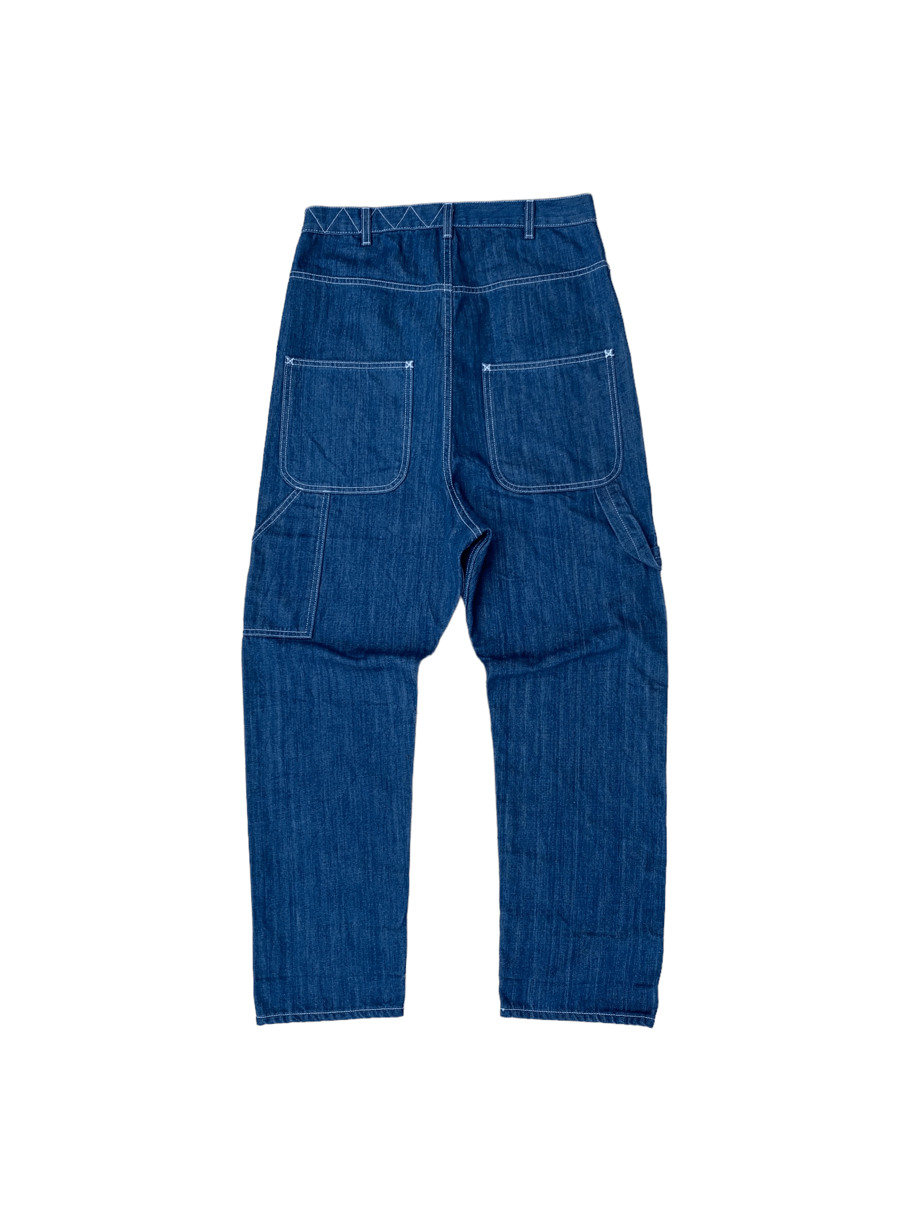HARE Vintage Hare Drop Crotch Carpenter Denim Sarouel Pants Size US 31 - 1 Thumbnail