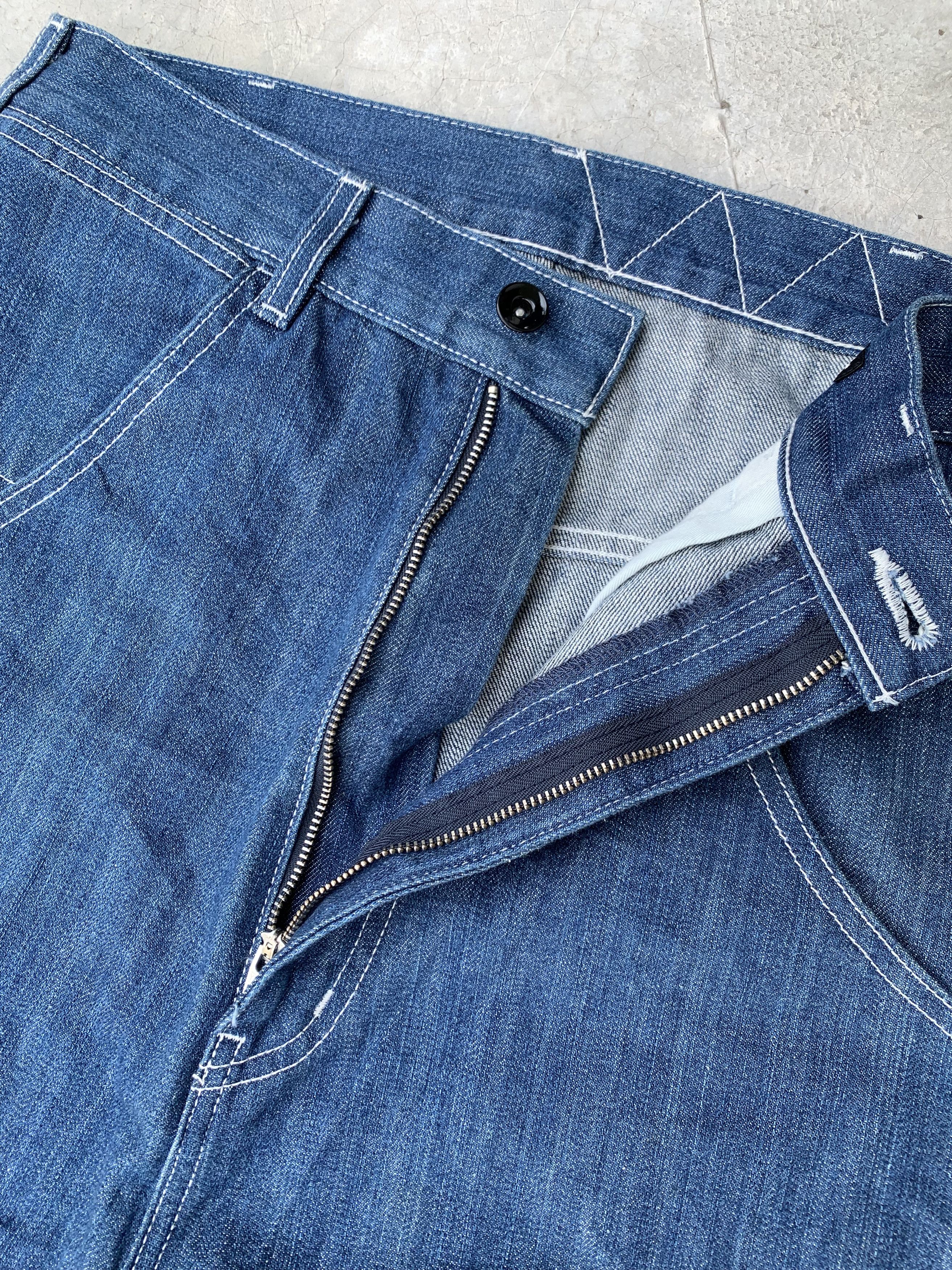 HARE Vintage Hare Drop Crotch Carpenter Denim Sarouel Pants Size US 31 - 5 Thumbnail
