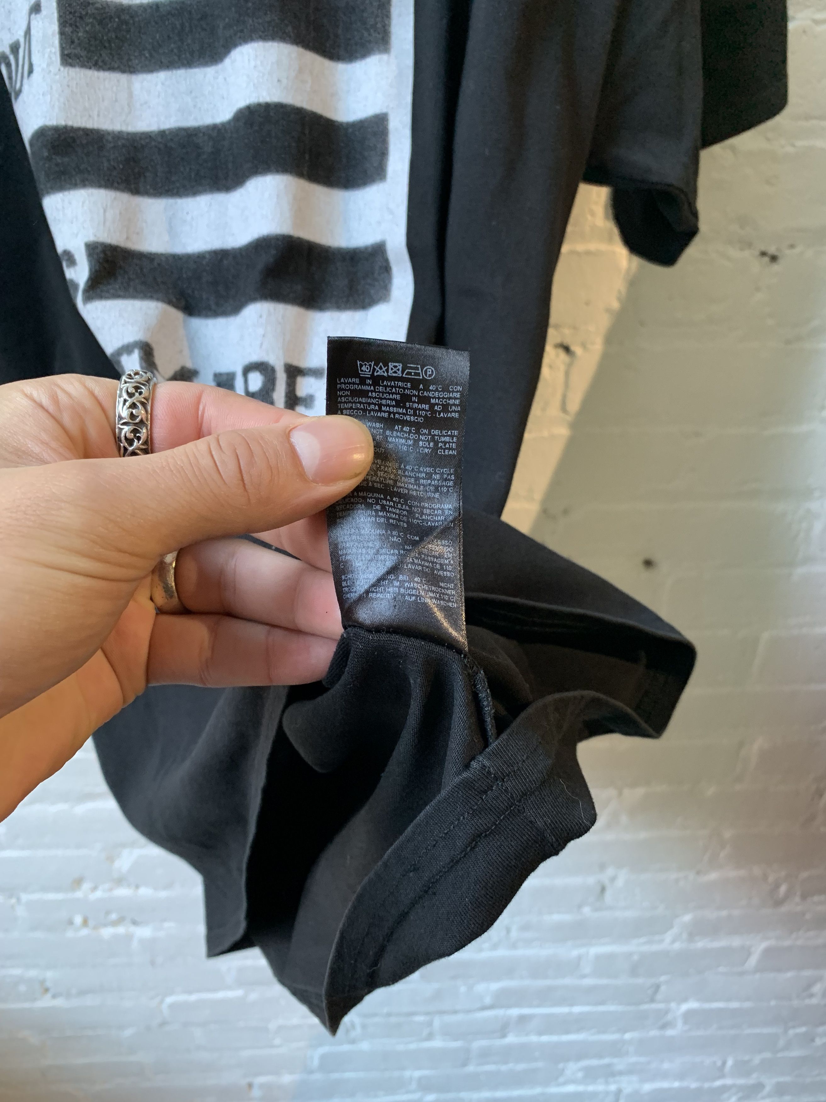 Raf Simons RAF SIMONS ANY WAY OUT BLACK TEE 4GSELLER Size US S / EU 44-46 / 1 - 4 Thumbnail