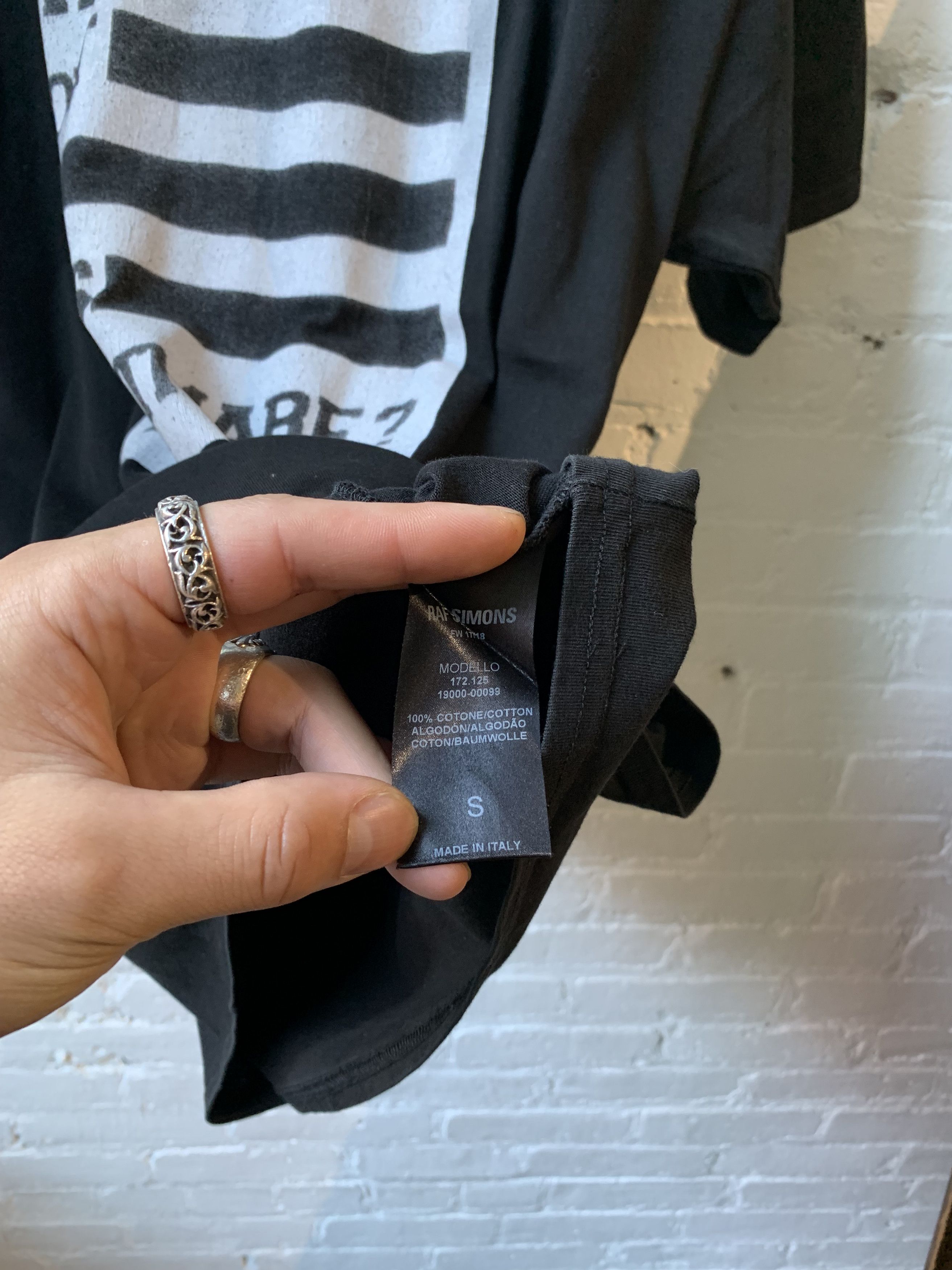 Raf Simons RAF SIMONS ANY WAY OUT BLACK TEE 4GSELLER Size US S / EU 44-46 / 1 - 3 Thumbnail