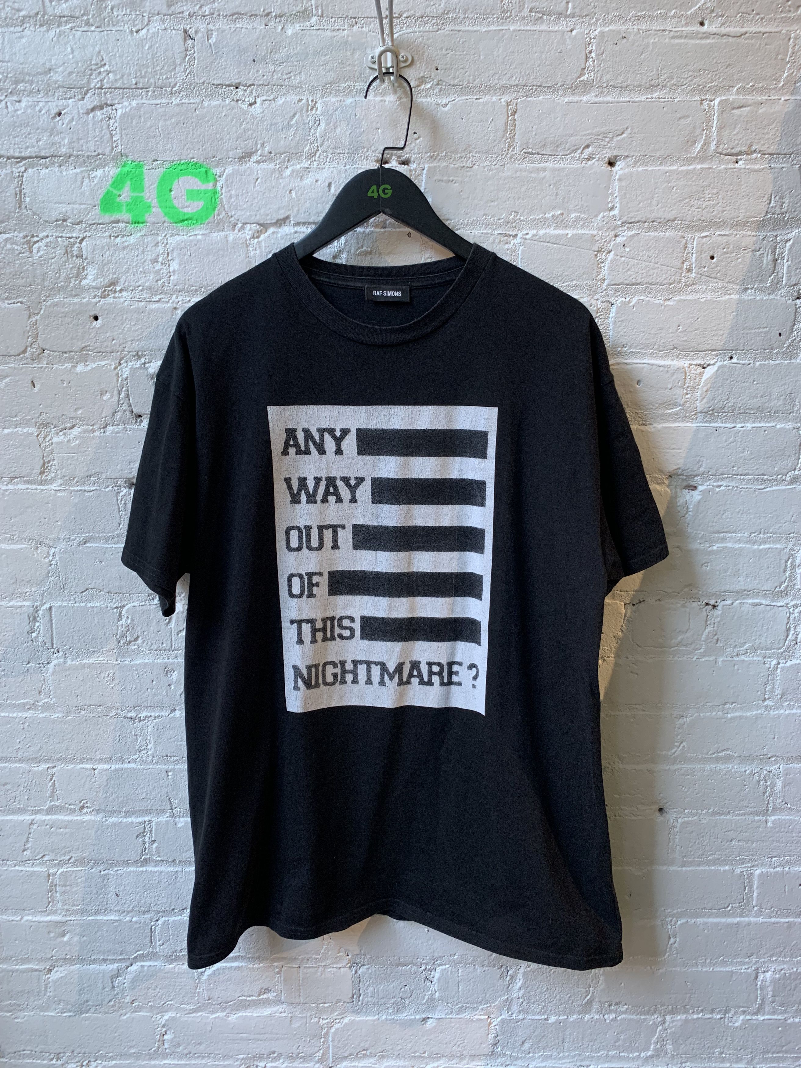 Raf Simons RAF SIMONS ANY WAY OUT BLACK TEE 4GSELLER Size US S / EU 44-46 / 1 - 1 Thumbnail