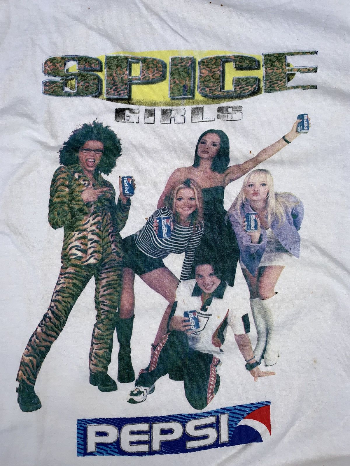 Band Tees 90s Pepsi GeneratioNEXT Spice Girl Distress T-Shirt Size US M / EU 48-50 / 2 - 3 Thumbnail