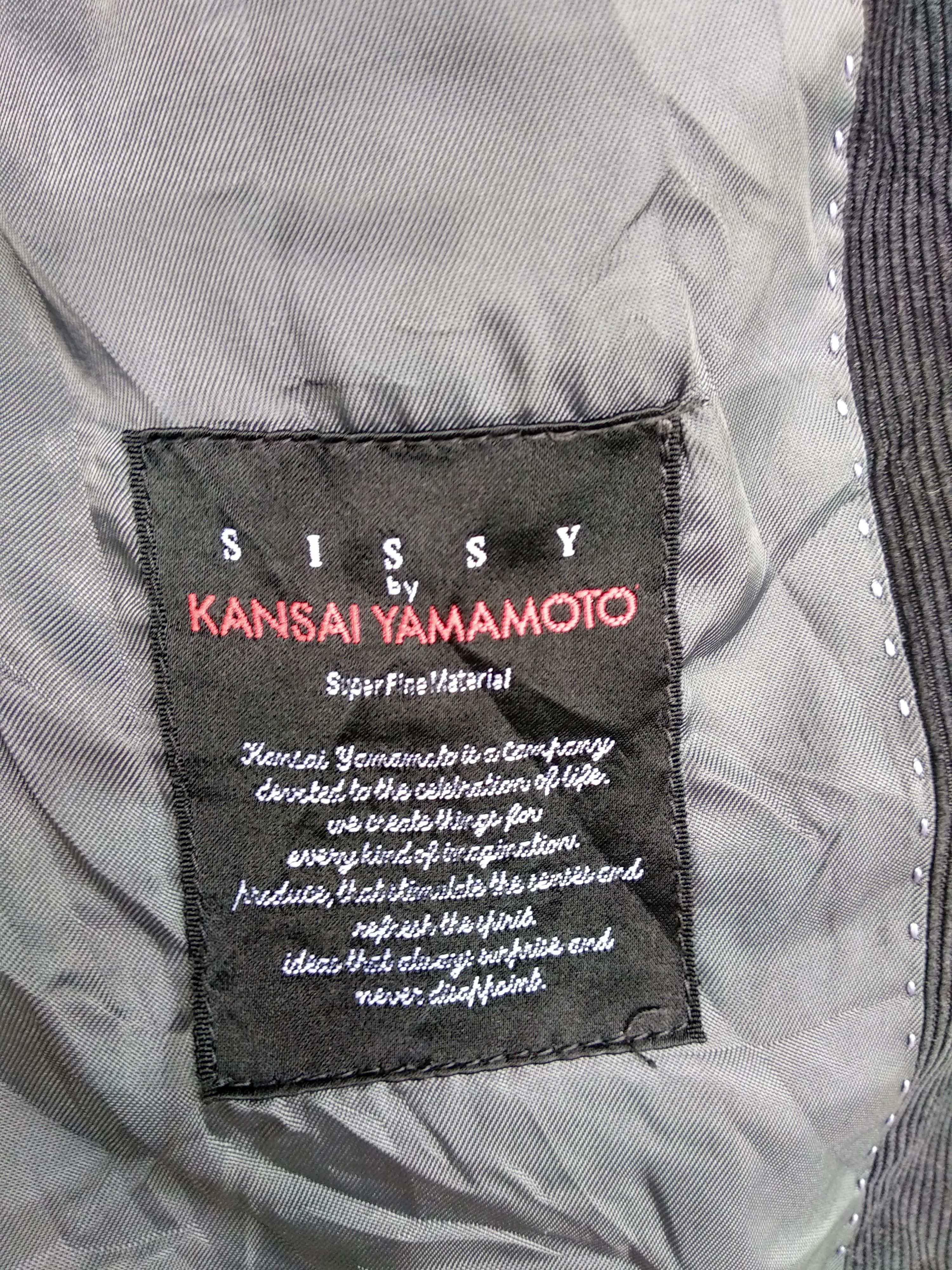 Designer × Kansai Yamamoto × Vintage Vintage Sissy By Kansai Yamamoto Black Blazers. Size 38R - 5 Thumbnail