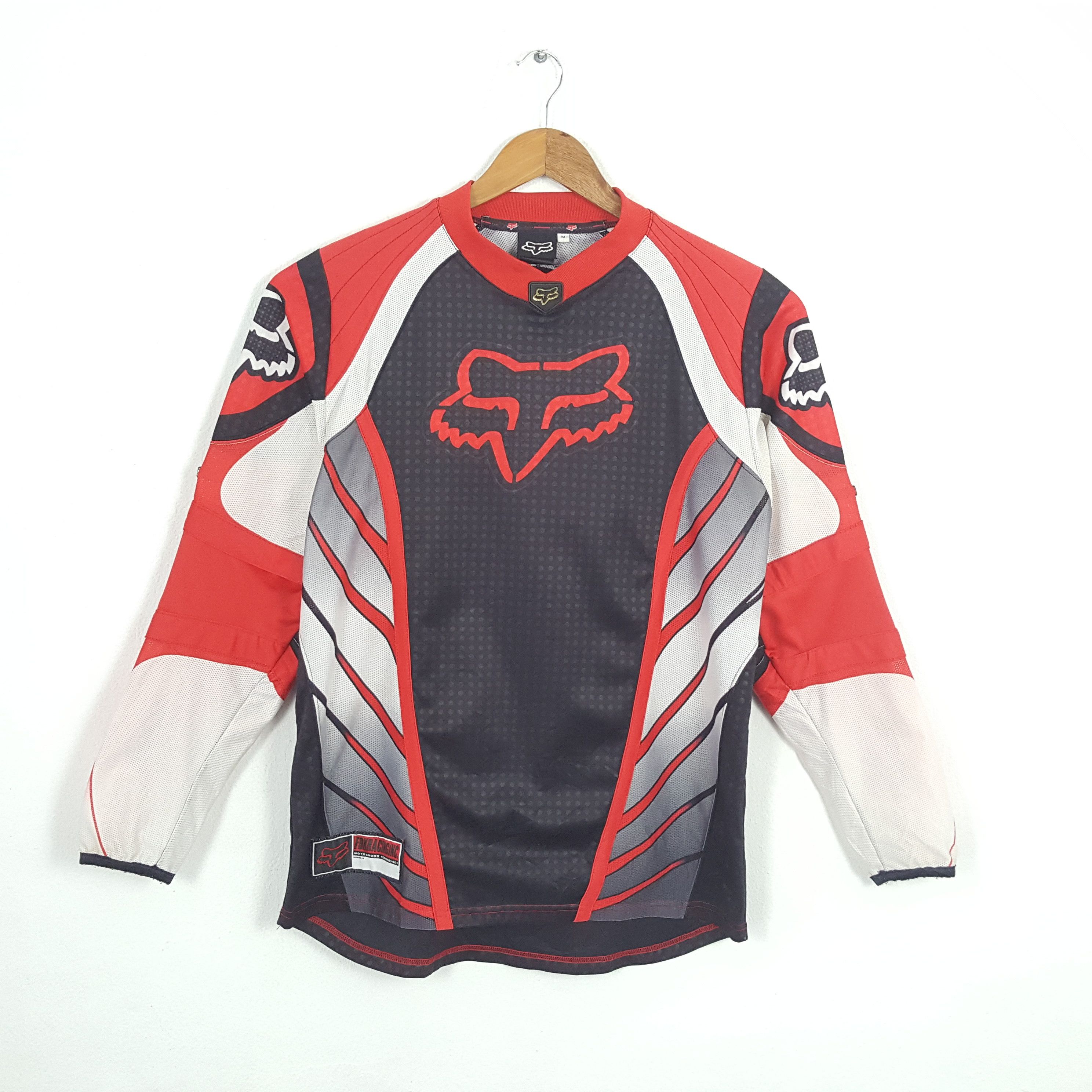 image of Vintage Fox Racing Motocross Championship Jersey T-Shirt, Men's (Size Large)