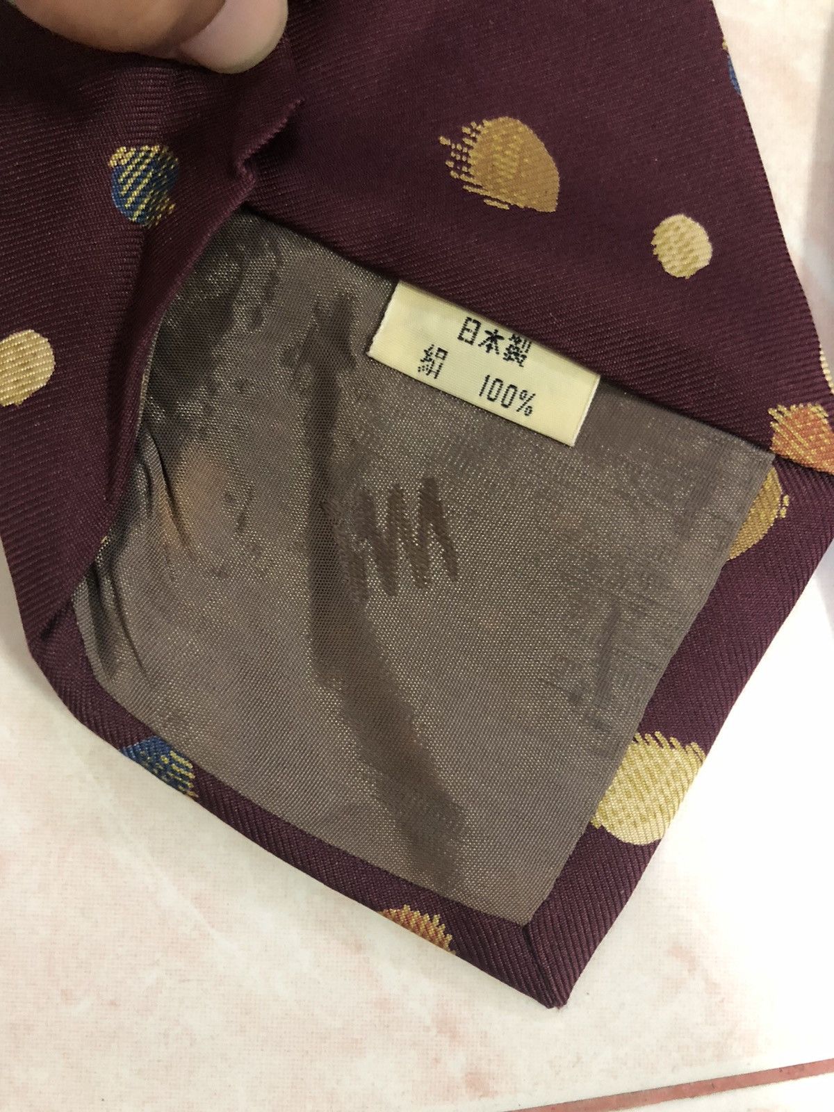 Burberry × Issey Miyake × MCM Combo 3pcs IS Burberrry MCM Necktie Silk Material Art Design Size ONE SIZE - 4 Thumbnail