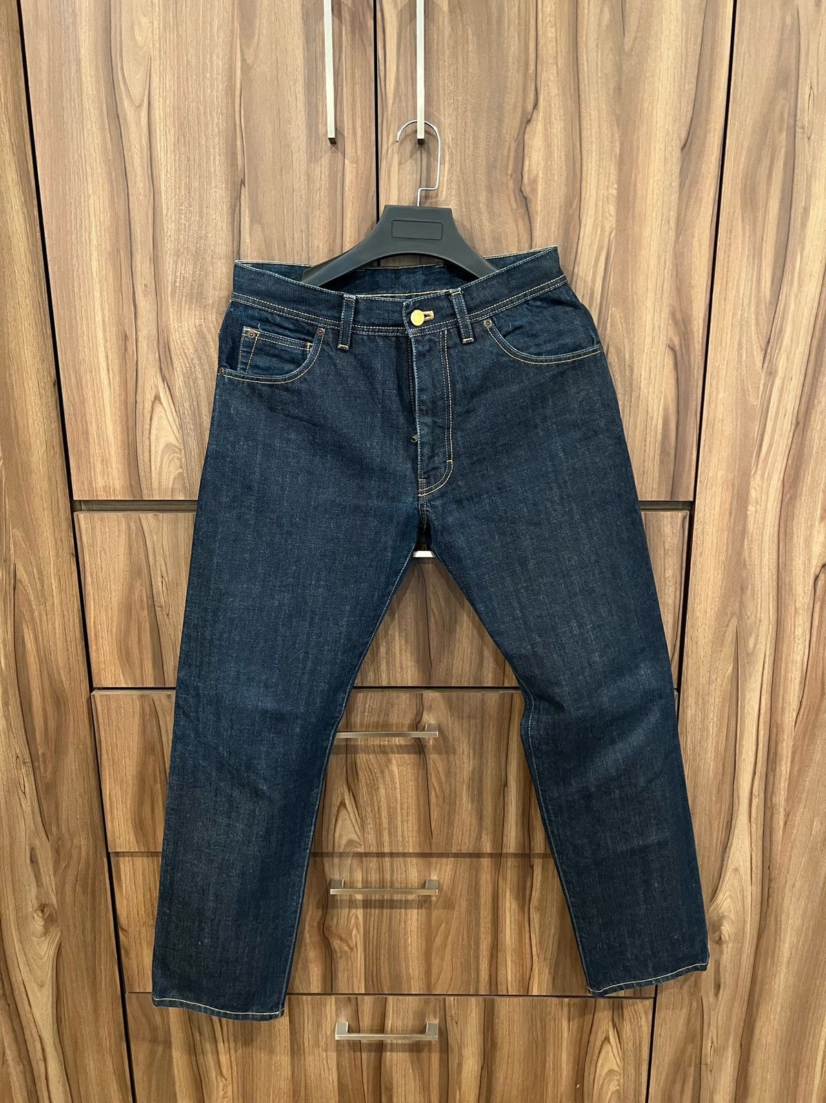 image of Tom Ford Tf002 Blue Raw Denim Slim Jeans 48 Italy, Men's (Size 32)