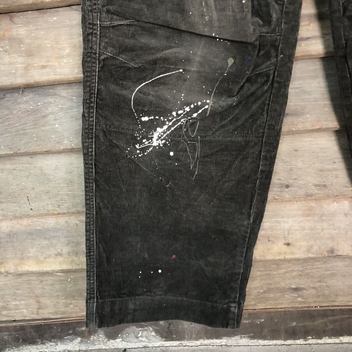 Hypebeast Sunny Claude Brown corduroy painter Cargo Pants #c1018DL Size US 28 / EU 44 - 7 Thumbnail