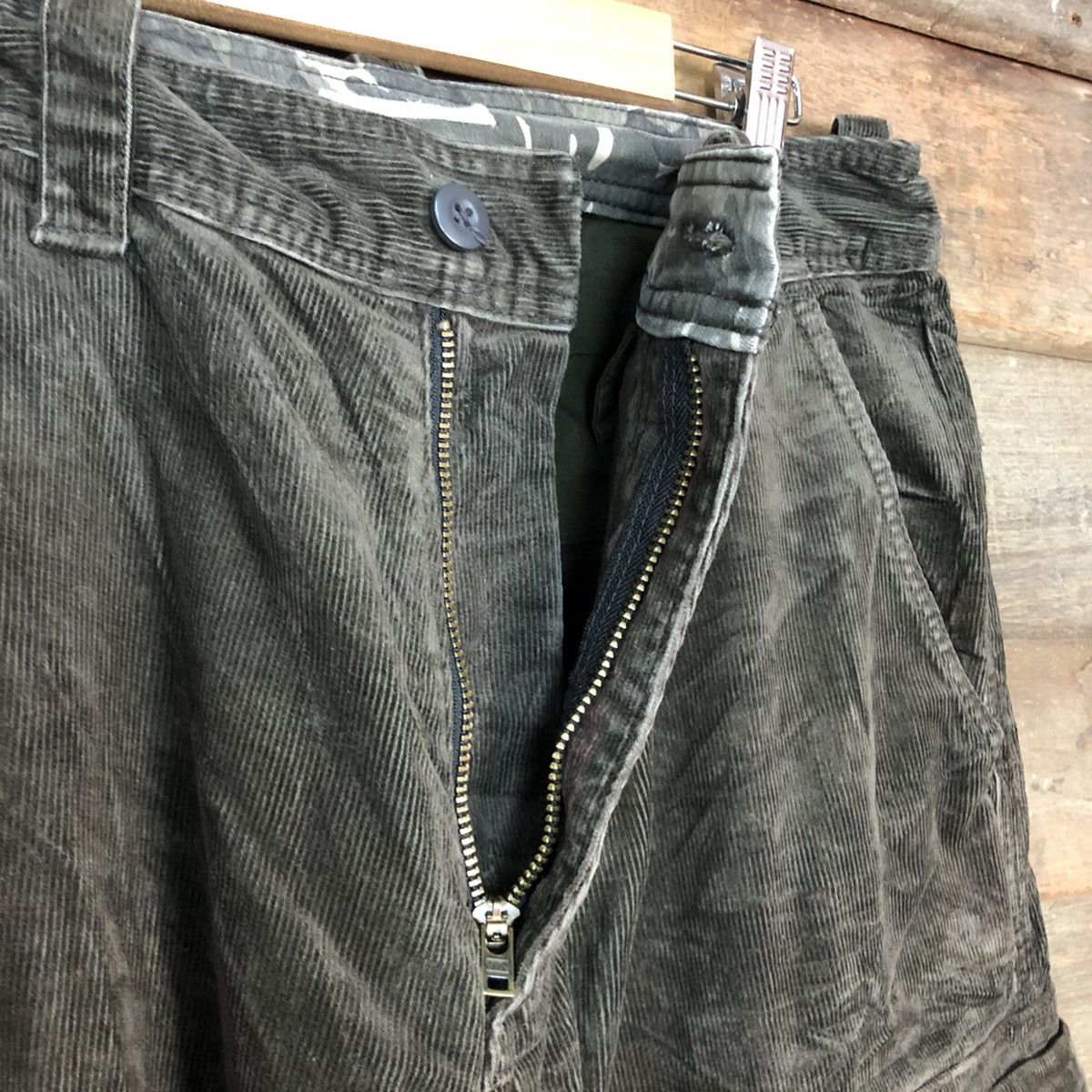 Hypebeast Sunny Claude Brown corduroy painter Cargo Pants #c1018DL Size US 28 / EU 44 - 9 Thumbnail