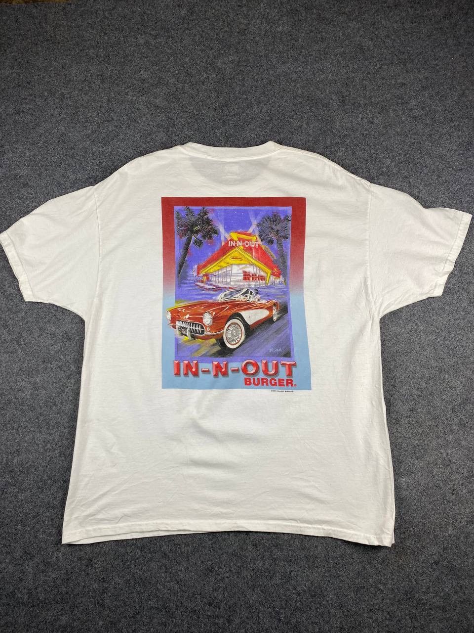 image of In N Out Burger Fishermans Wharf Tee in White, Men's (Size XL)