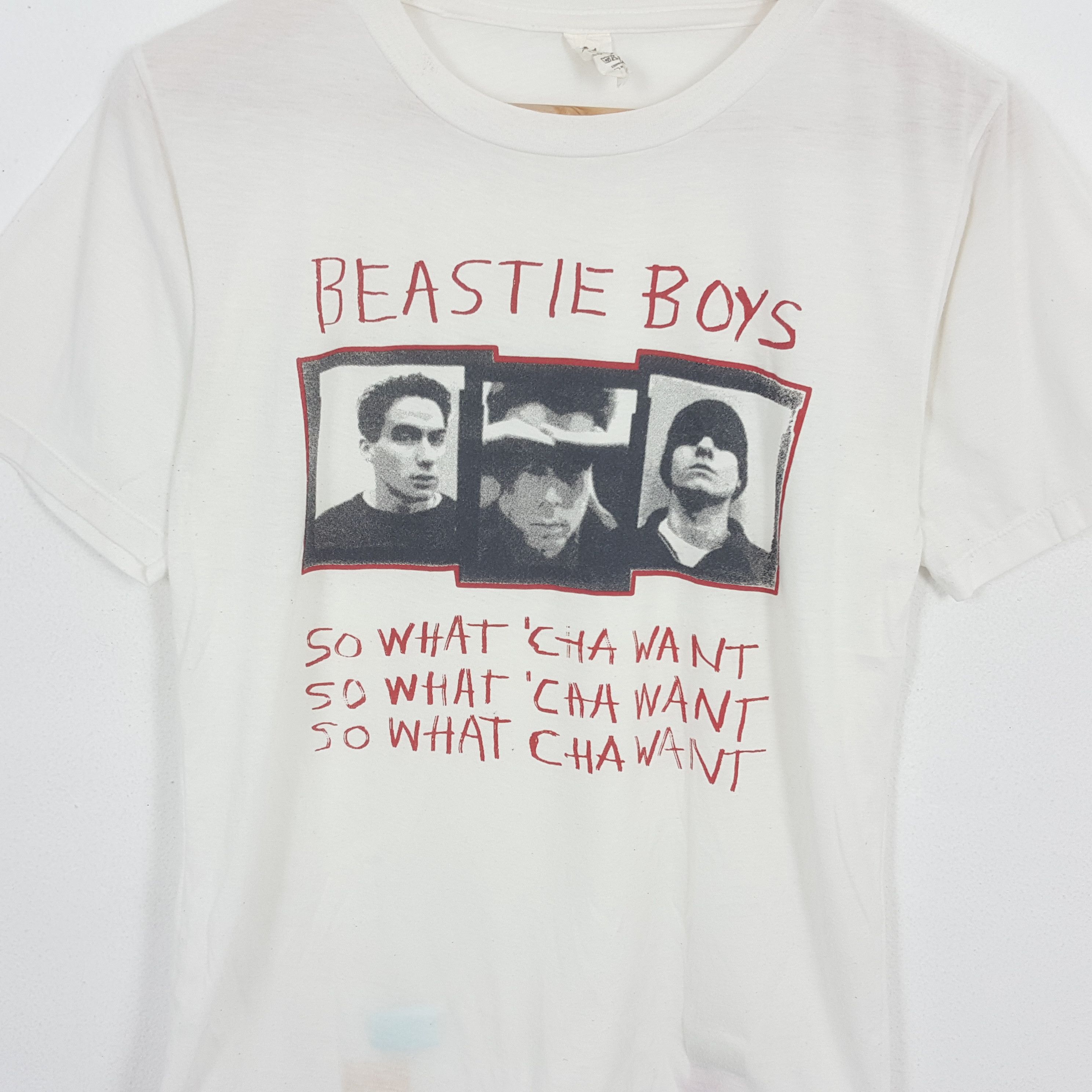 Band Tees × Rap Tees × Vintage Vintage BEASTIE BOYS American Rapper Group T-Shirt Size US S / EU 44-46 / 1 - 2 Thumbnail