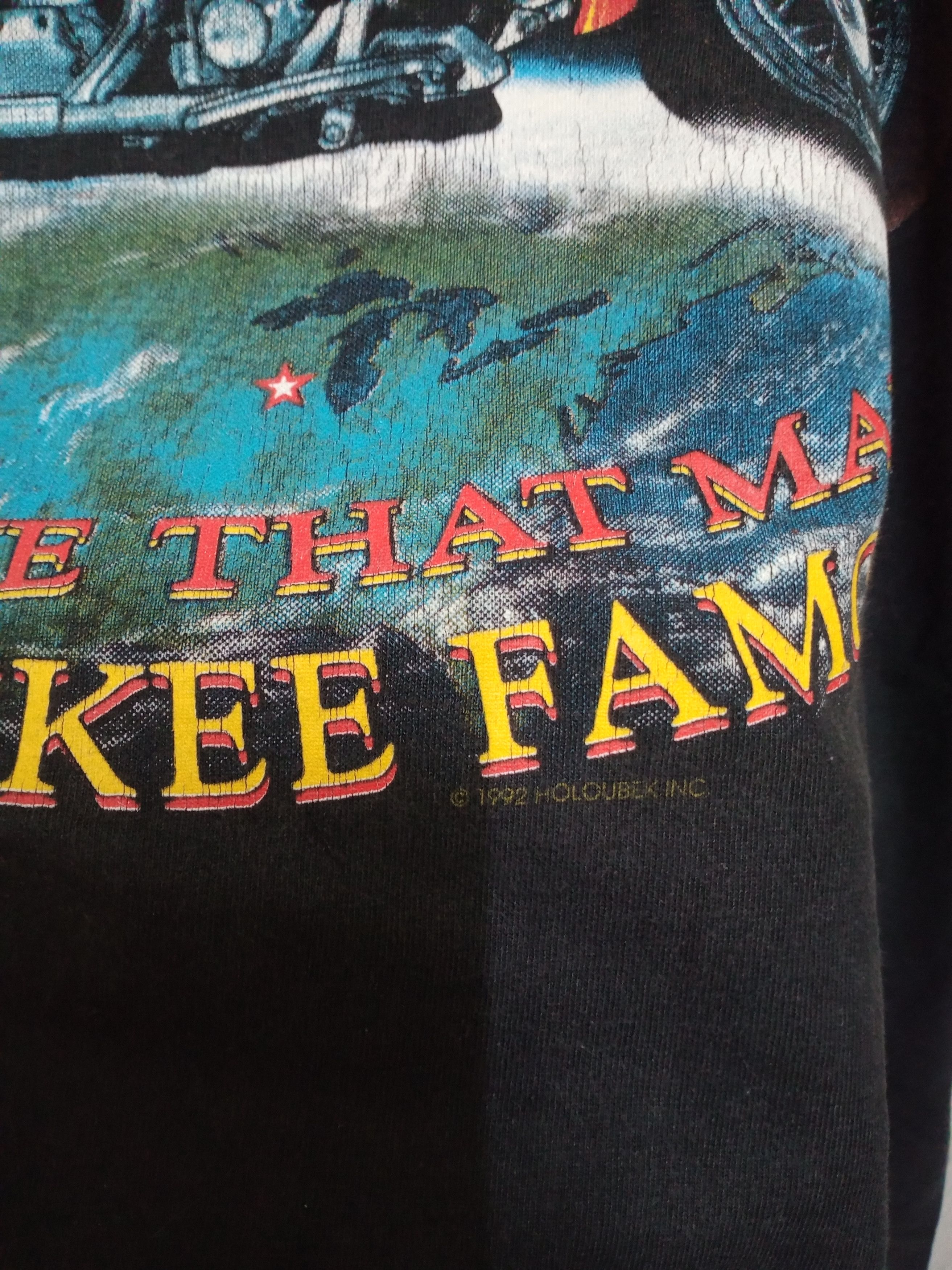 Harley Davidson Vintage Harley Davidson 1992 "Milwaukee Famous" Tshirt Size US L / EU 52-54 / 3 - 3 Thumbnail