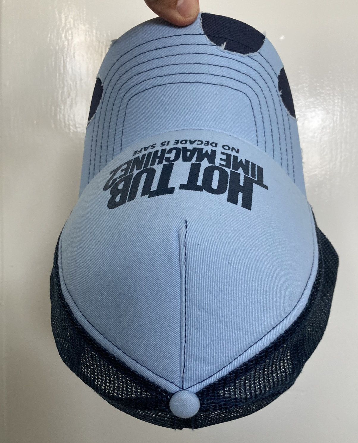 Vintage HOT TUB TIME MACHINE 2 MOVIE TRUCKER HAT CAP 2015 PROMO BLUE Size ONE SIZE - 9 Thumbnail