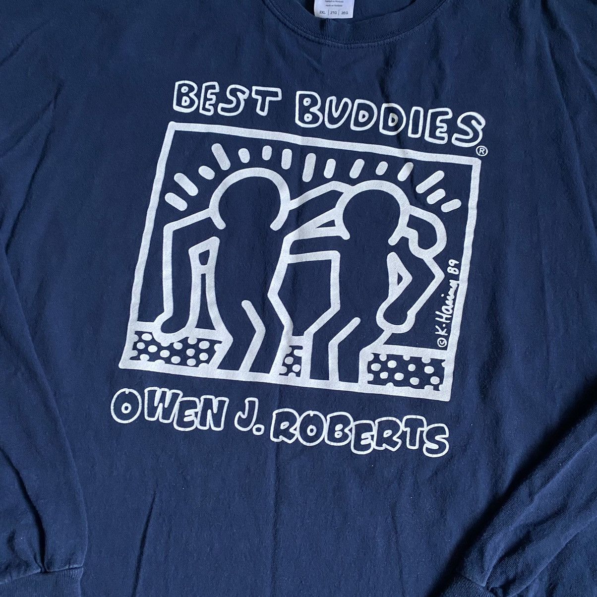 Keith Haring Vintage Keith Haring Best Buddies Longsleeve Tee Shirt Owen Size US XXL / EU 58 / 5 - 2 Thumbnail