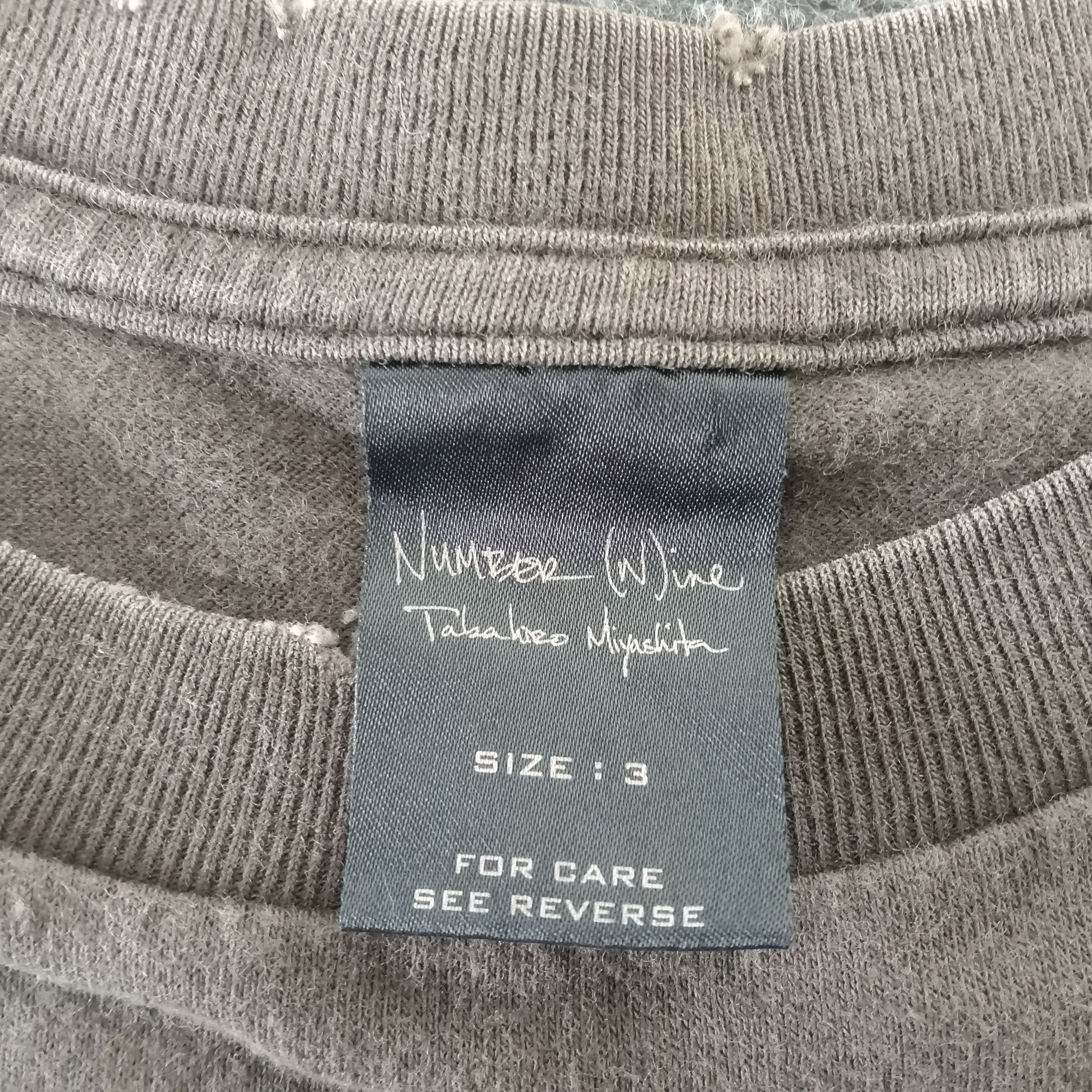 Japanese Brand Vintage Number Nine Jacket Style Design T-Shirt made Japan Size US L / EU 52-54 / 3 - 7 Thumbnail